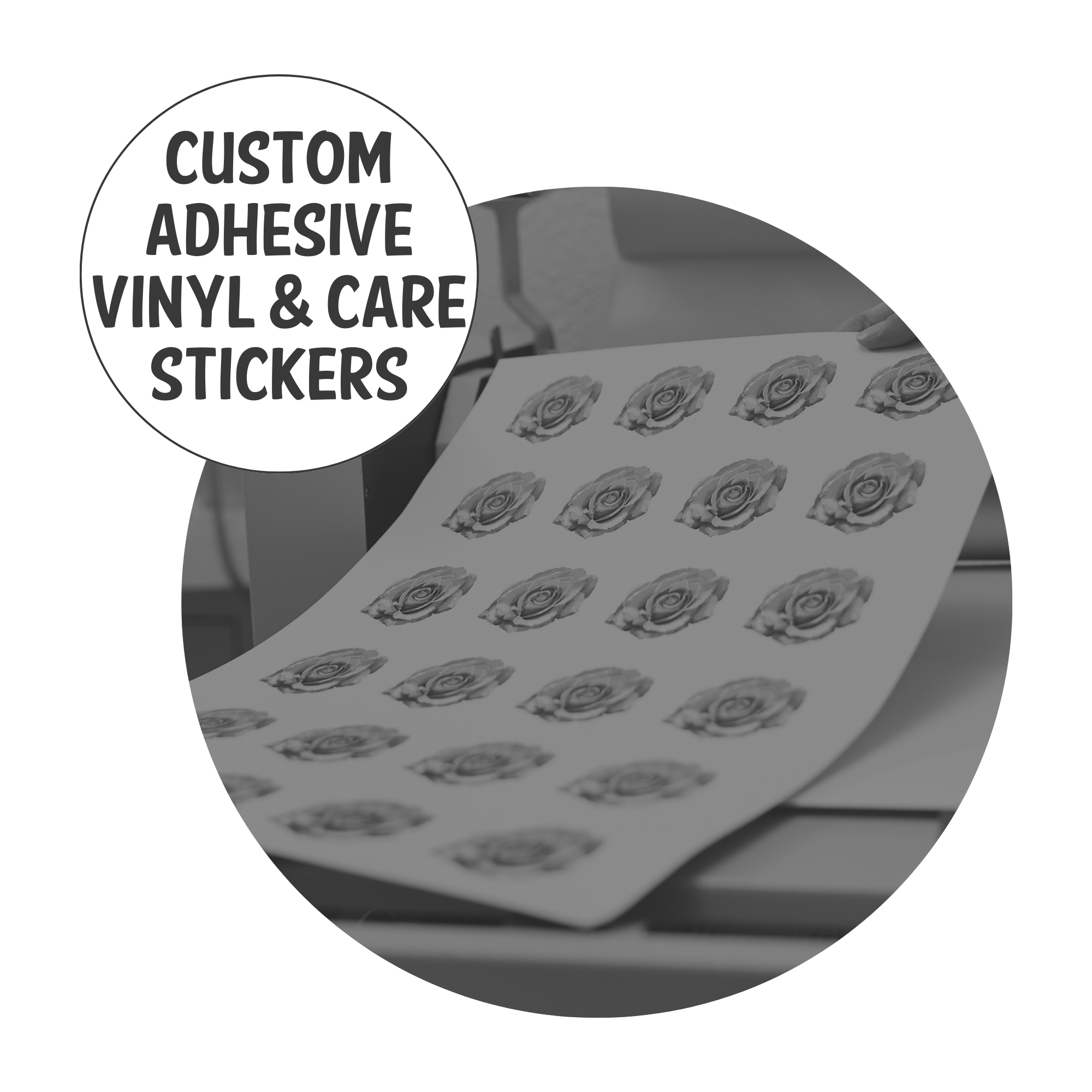 Custom Adhesive Vinyl & Care Stickers Vinyl Fun