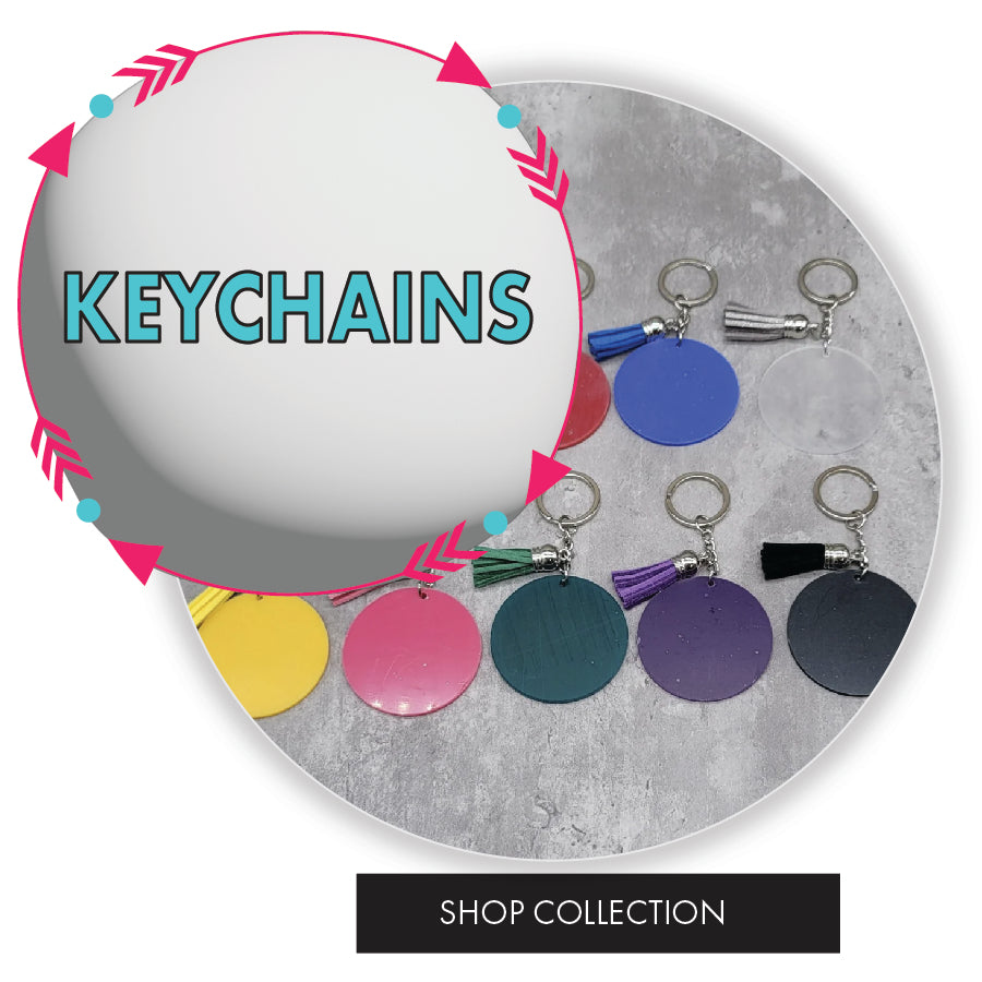 LotFancy 160 Acrylic Keychain Blanks Set for Vinyl Craft