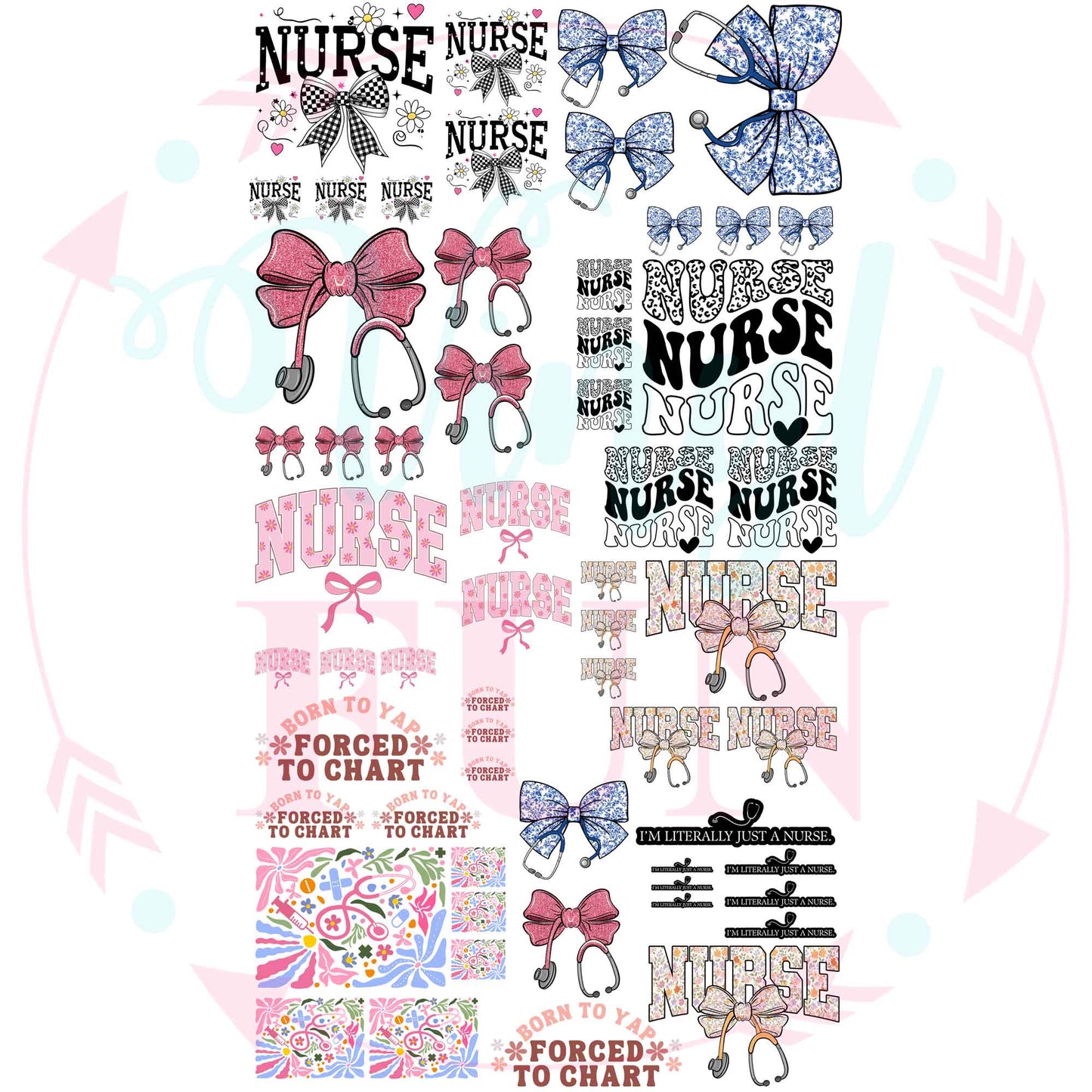 UVDTF Girly Nurse 2 Roll Gang