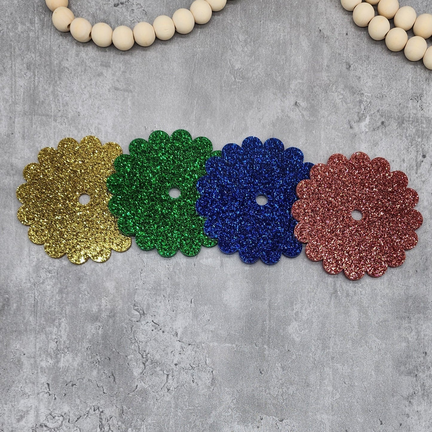 Glitter Acrylic Tumbler Toppers