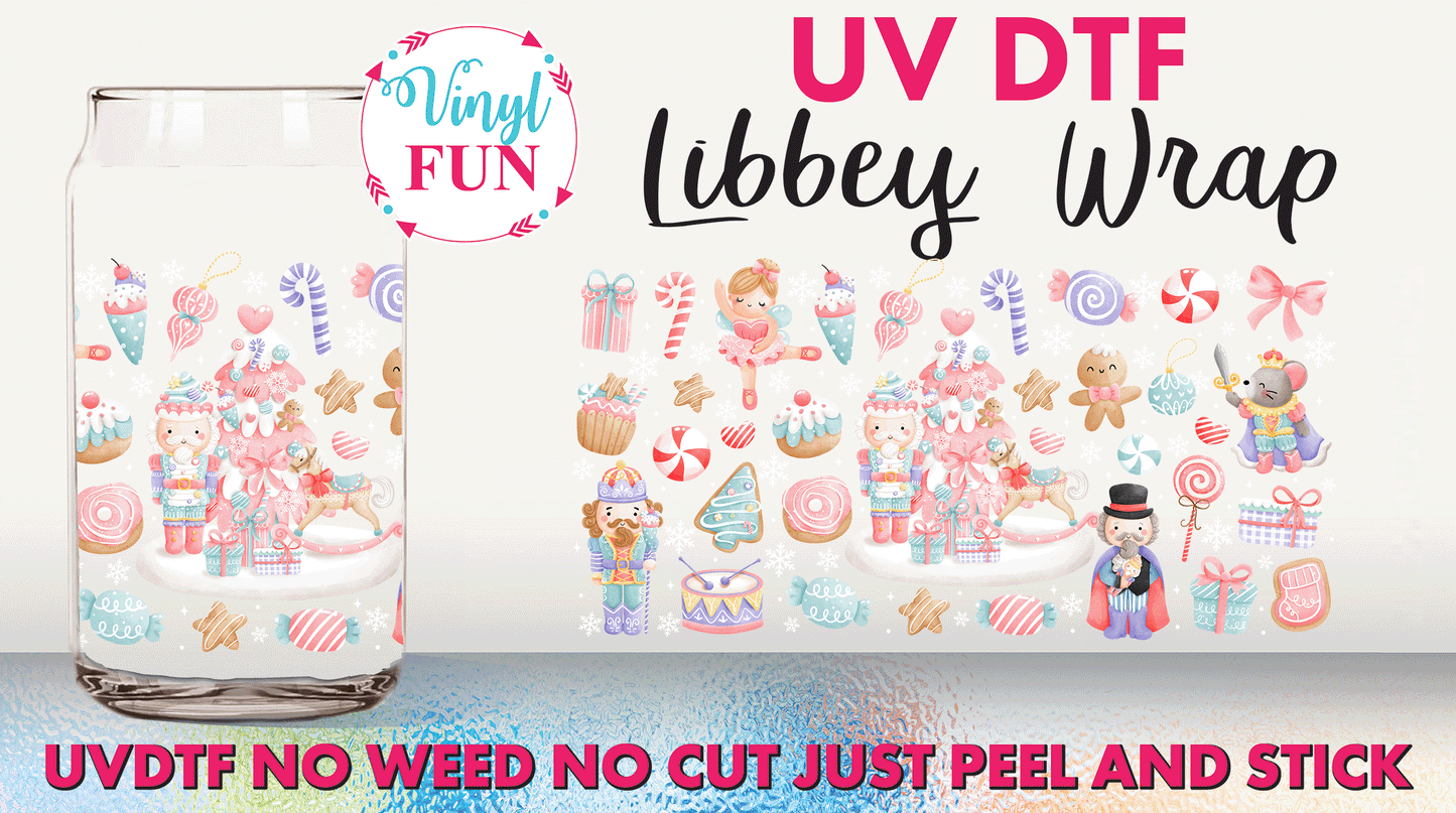 Nutcracker Time UVDTF Libbey Glass Wrap - UV282