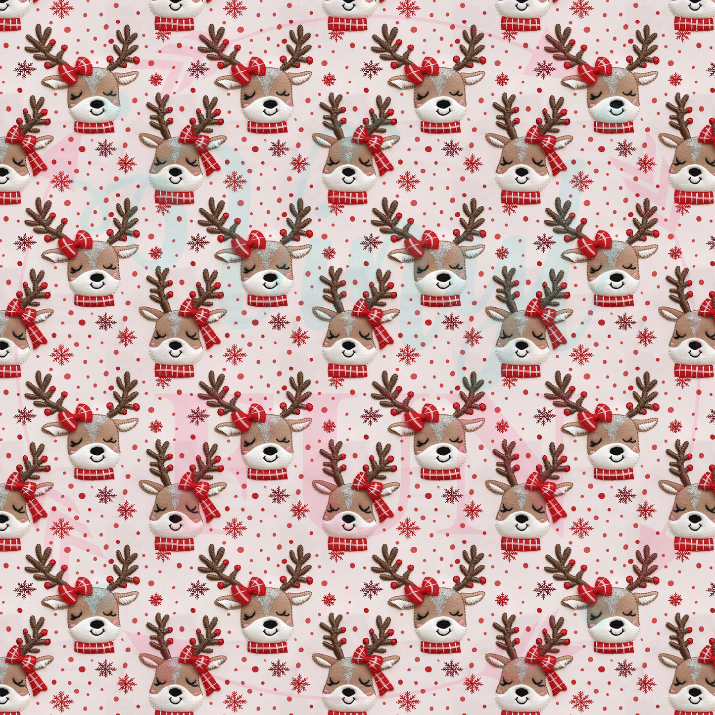 3d Reindeer Pattern