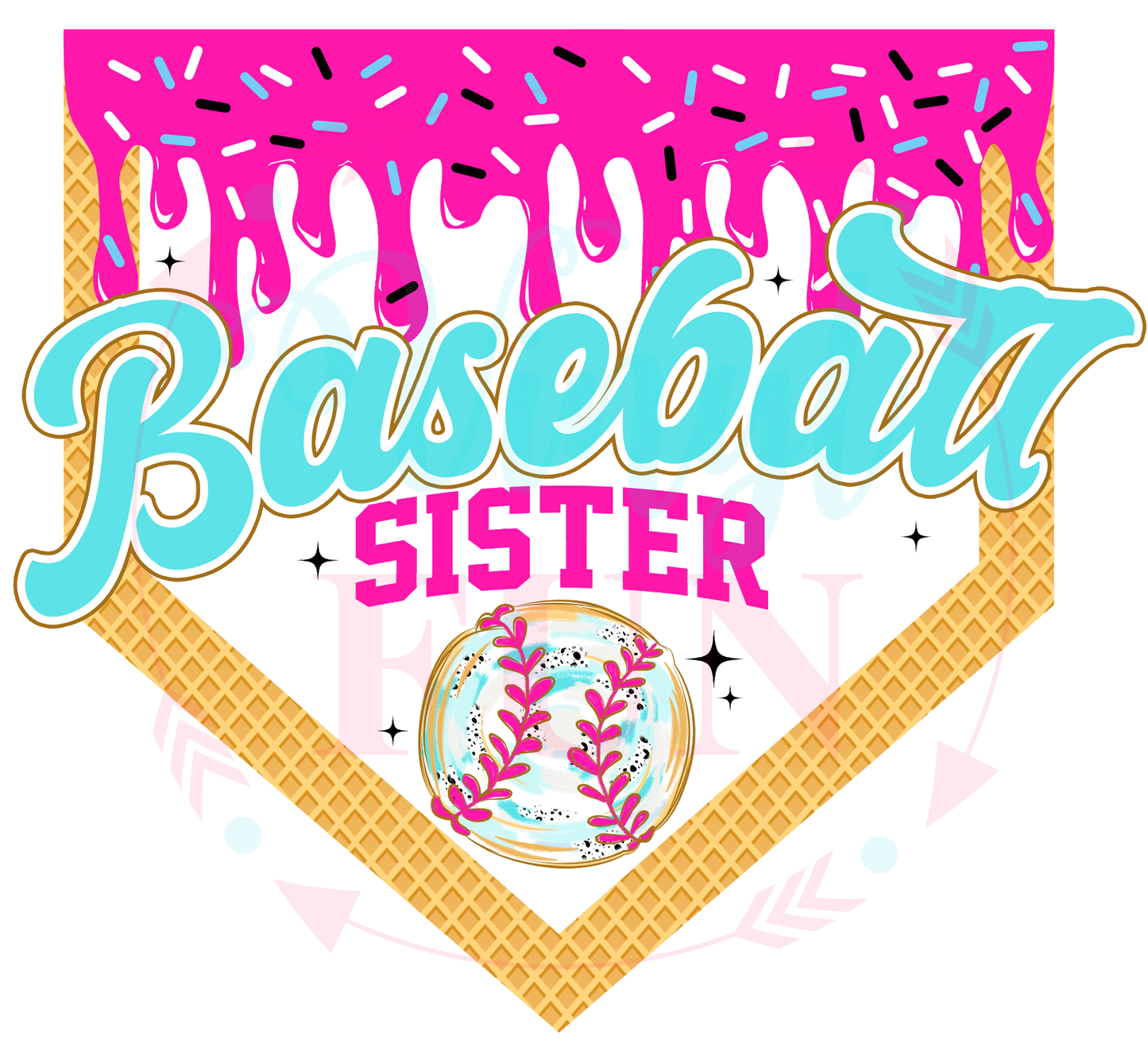 UVDTF Baseball Sister Decal - 174