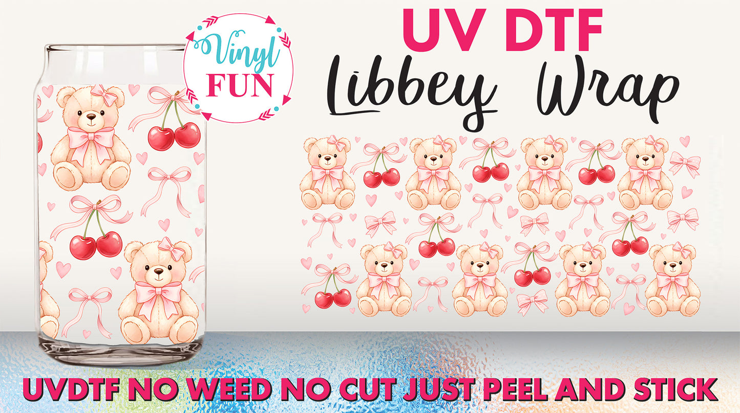 Bears Libbey Glass Wrap - UV240