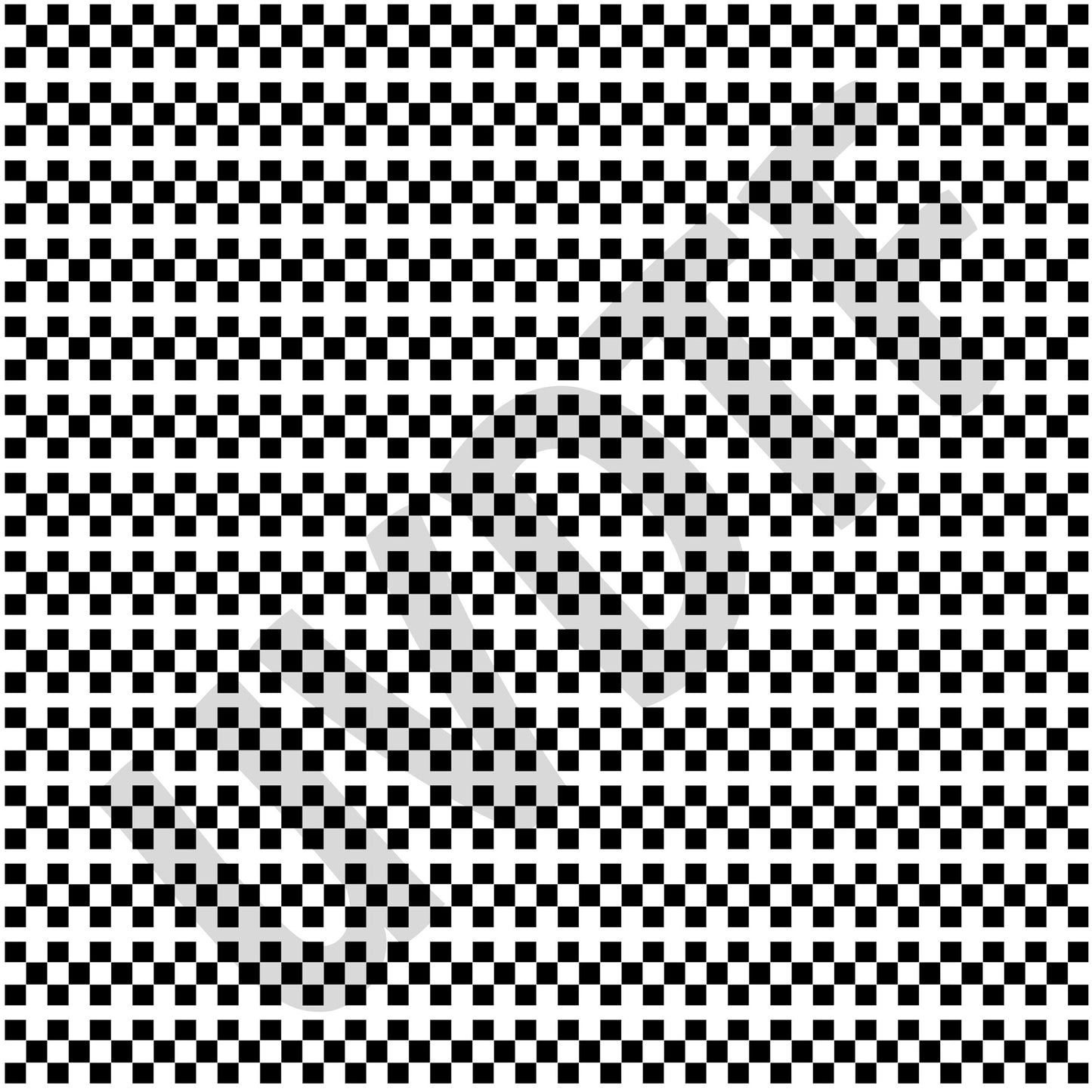 UVDTF Black Checkered Element-X19