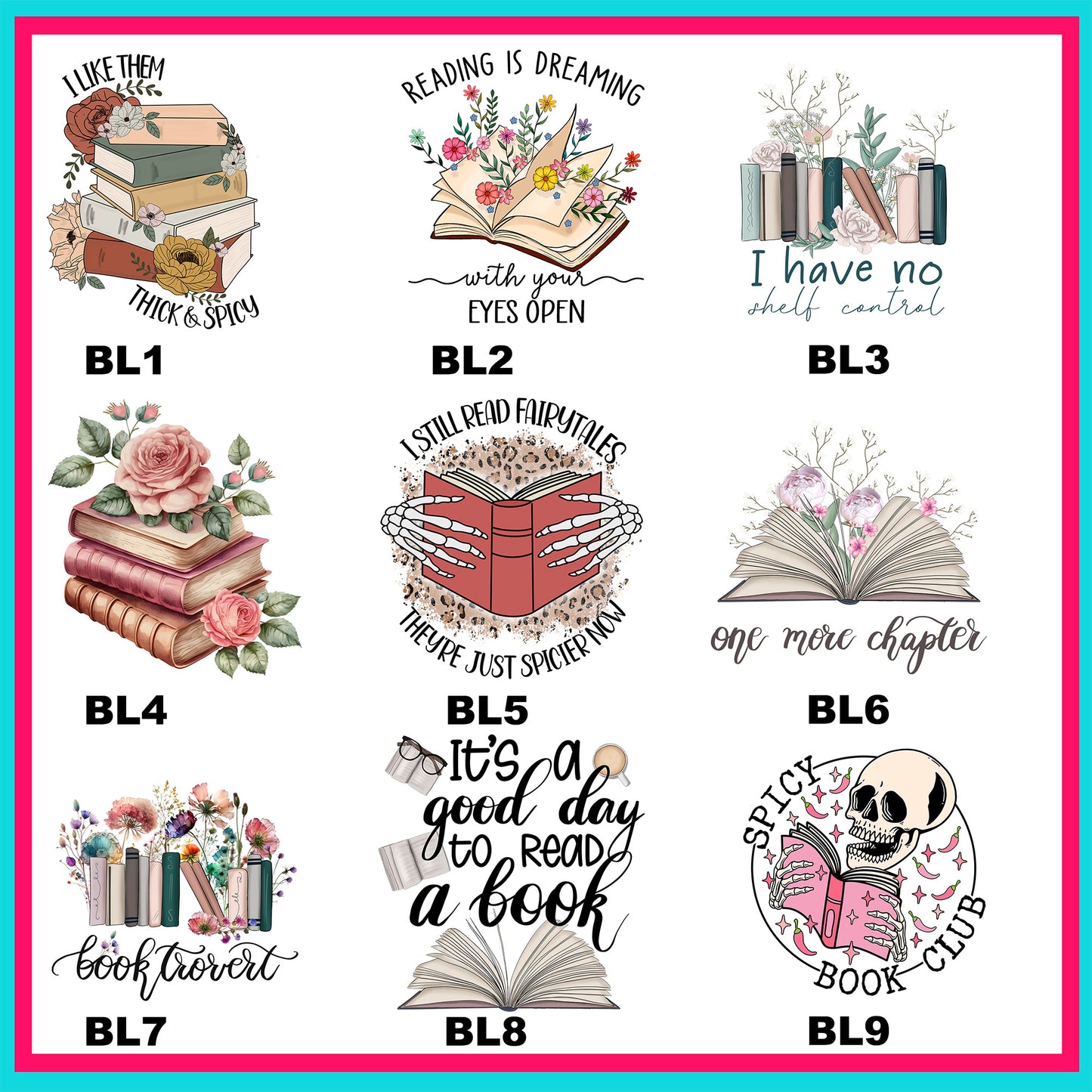 Book Lovers -For Fabrics