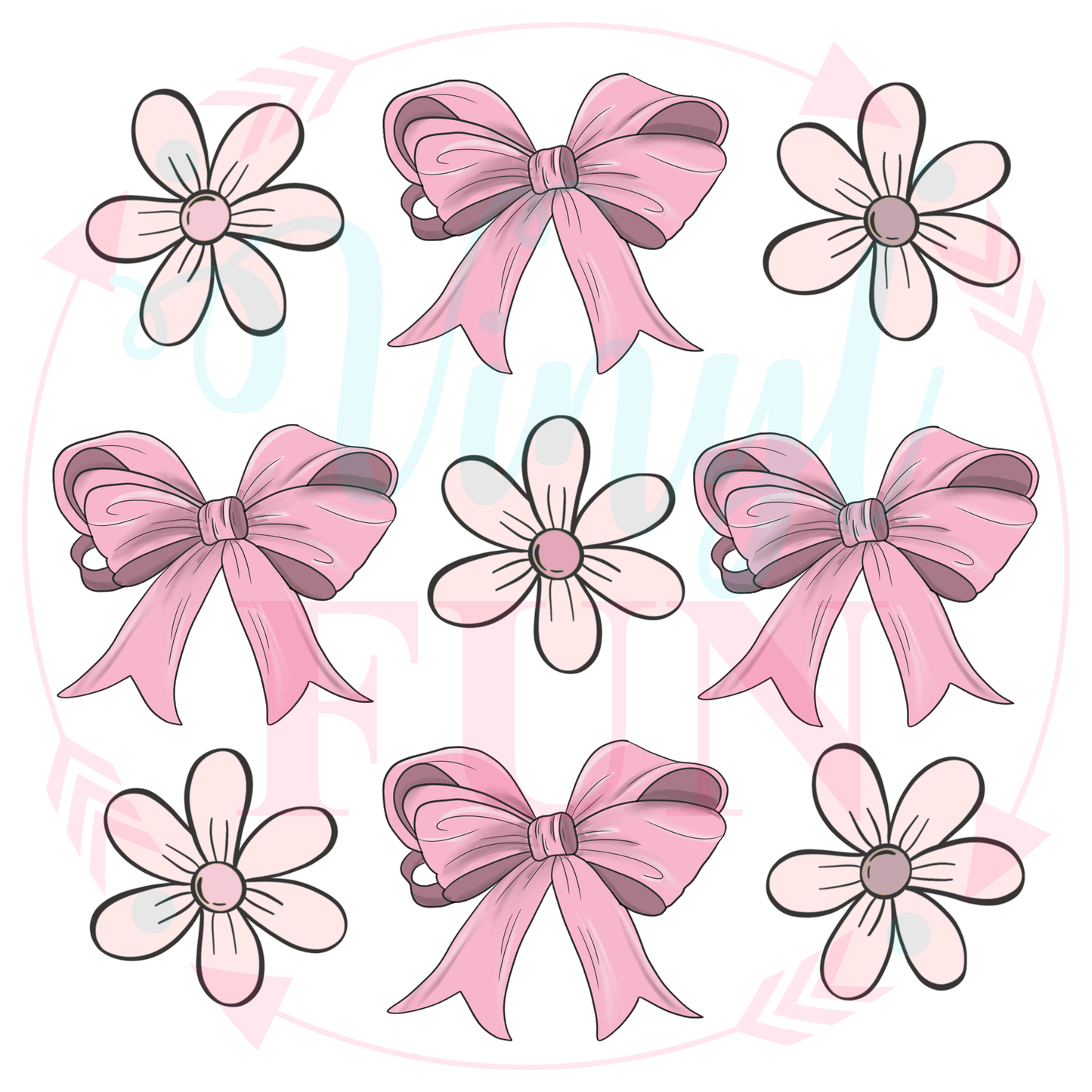 Cutest Bows Transfer -100