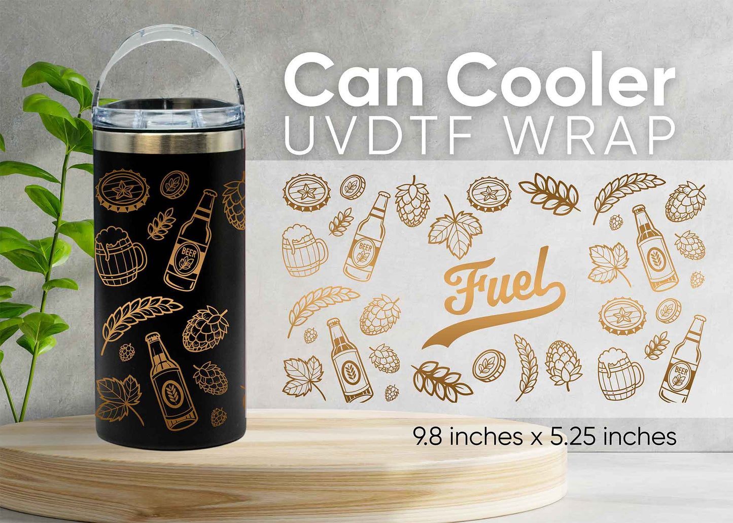 Fuel UVDTF 4-in-1 Can Cooler Wrap - CAC7