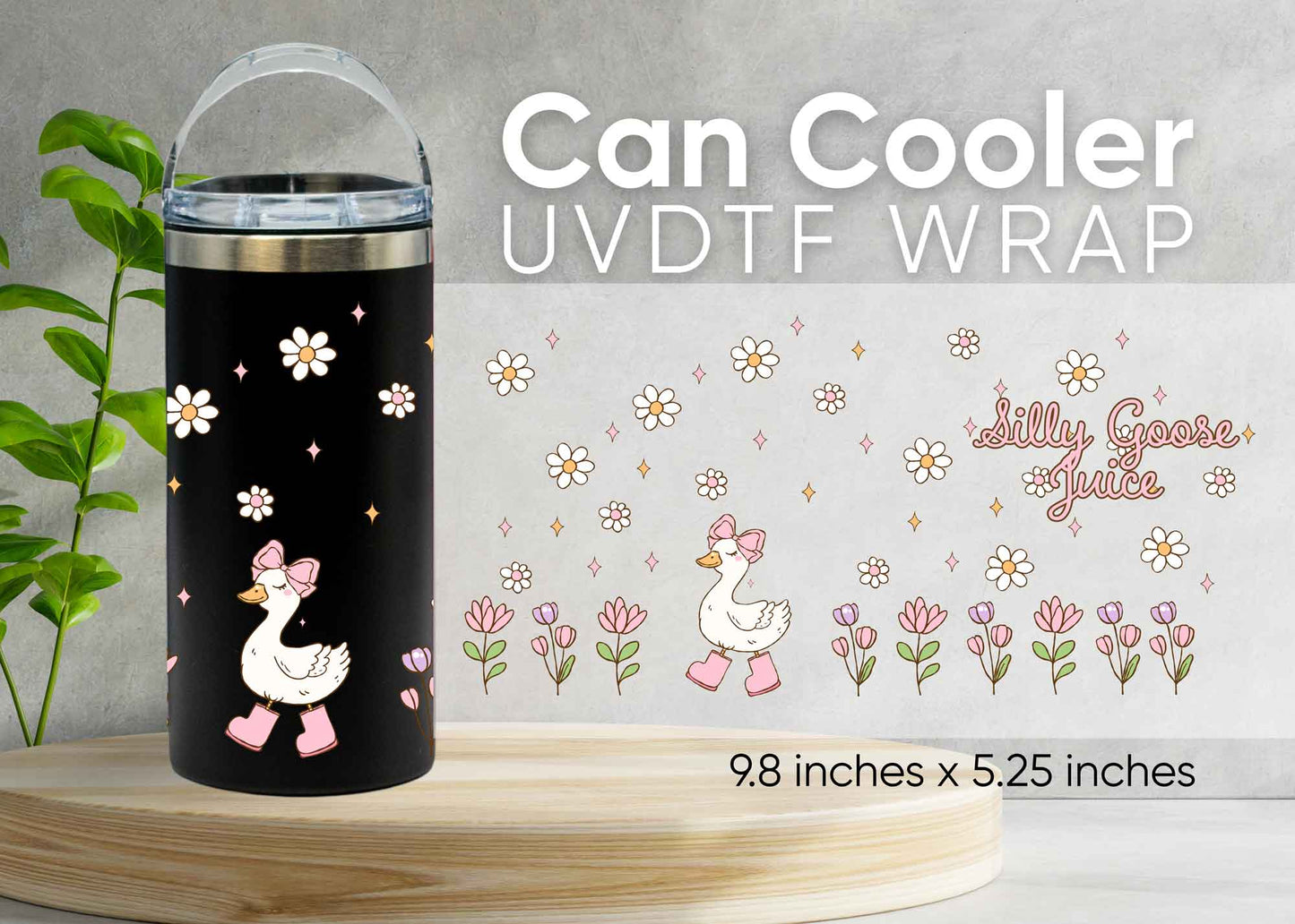 Silly Goose Juice UVDTF 4-in-1 Can Cooler Wrap - CAC9