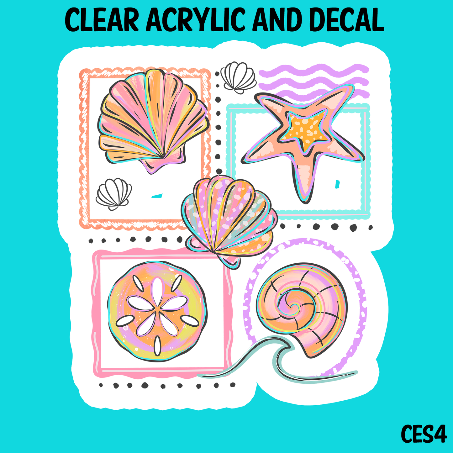 Cerra Summer Acrylic And UVDTF Decal- CES4