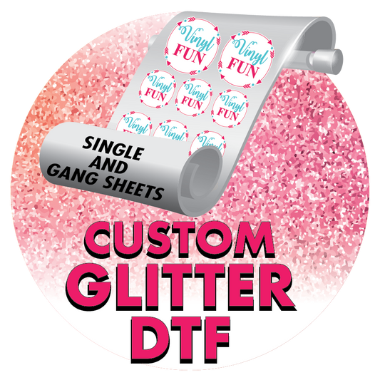 GLITTER  Custom Direct To Film-Ready To Print Sheet