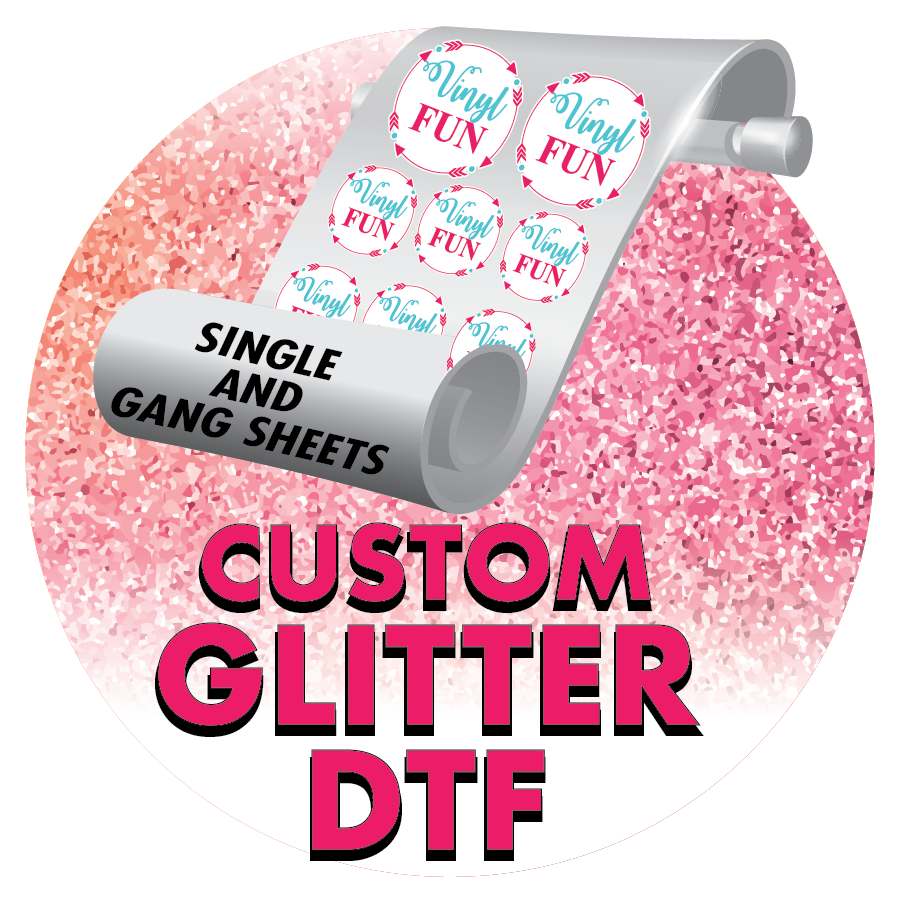 GLITTER  Custom Direct To Film-Ready To Print Sheet