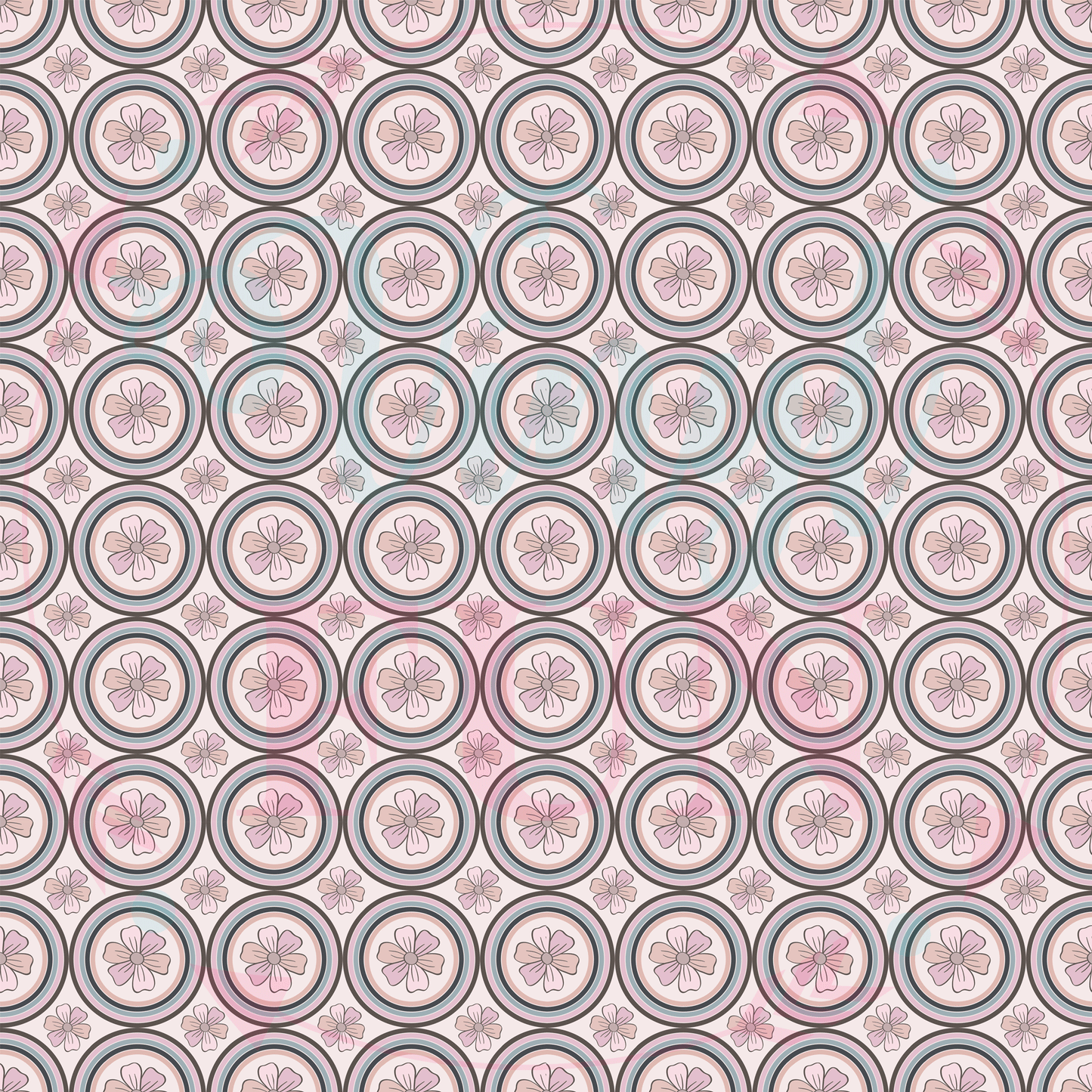 Circle Flowers Pattern-C6