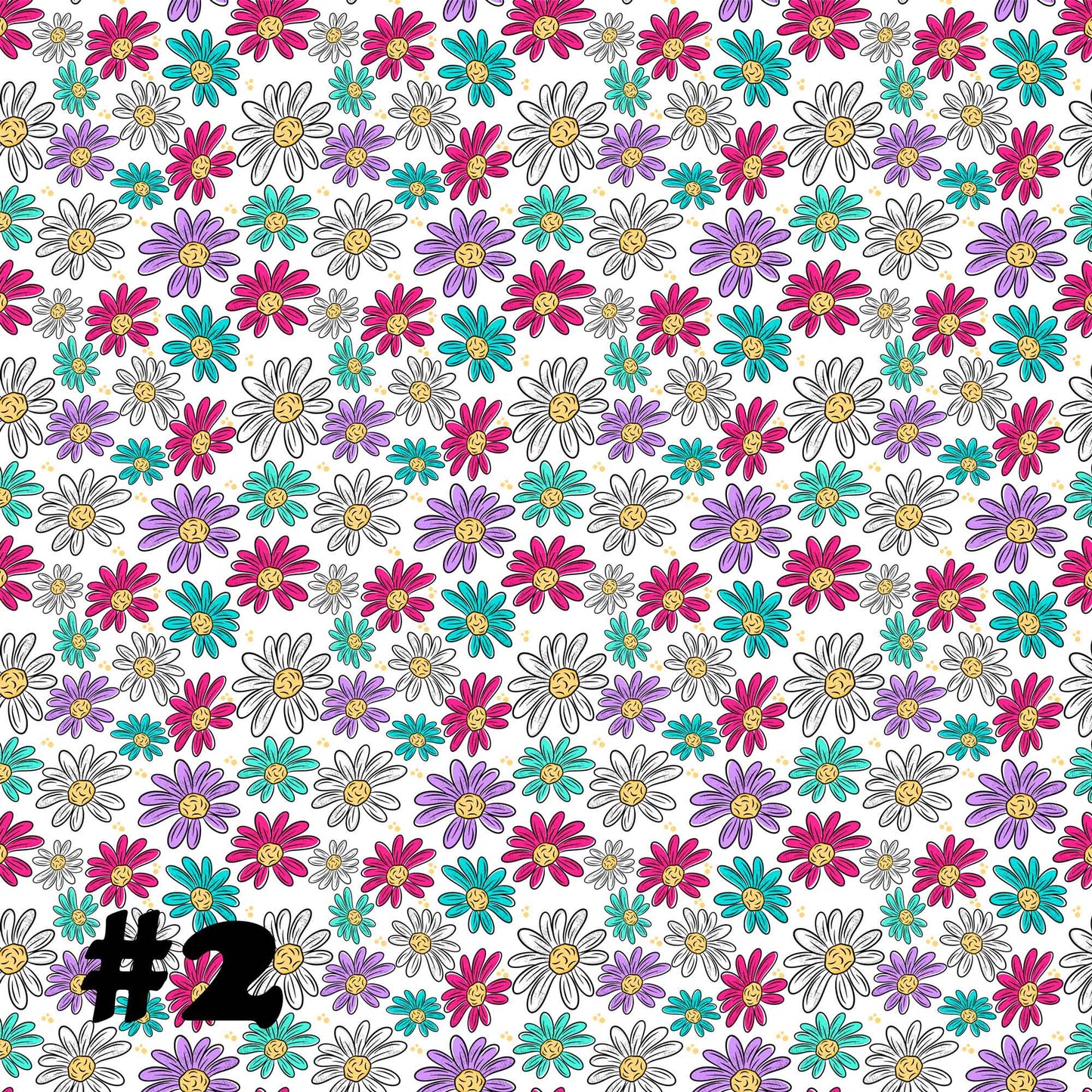 Colorful Flowers Pattern Collection-A1