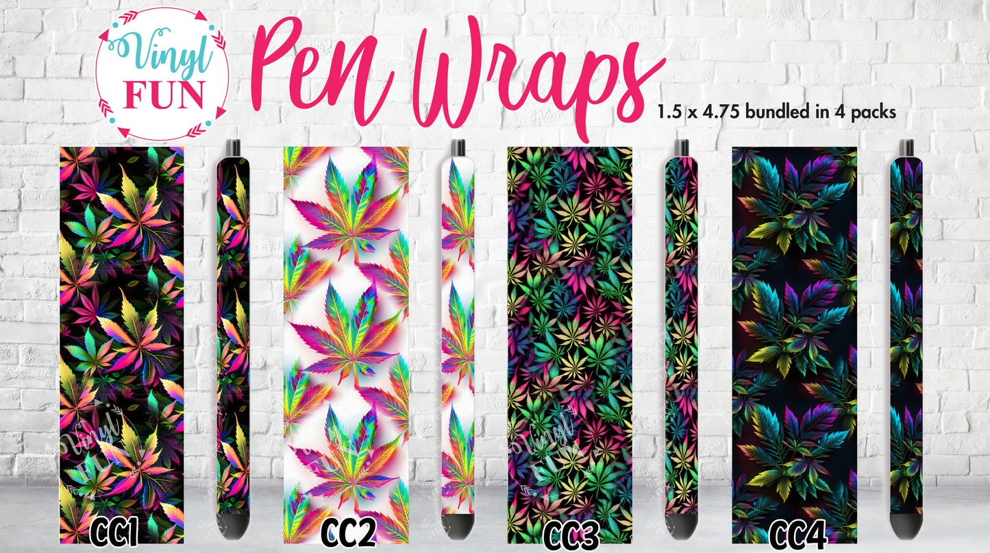 Colorful Cannabis Pen Wrap
