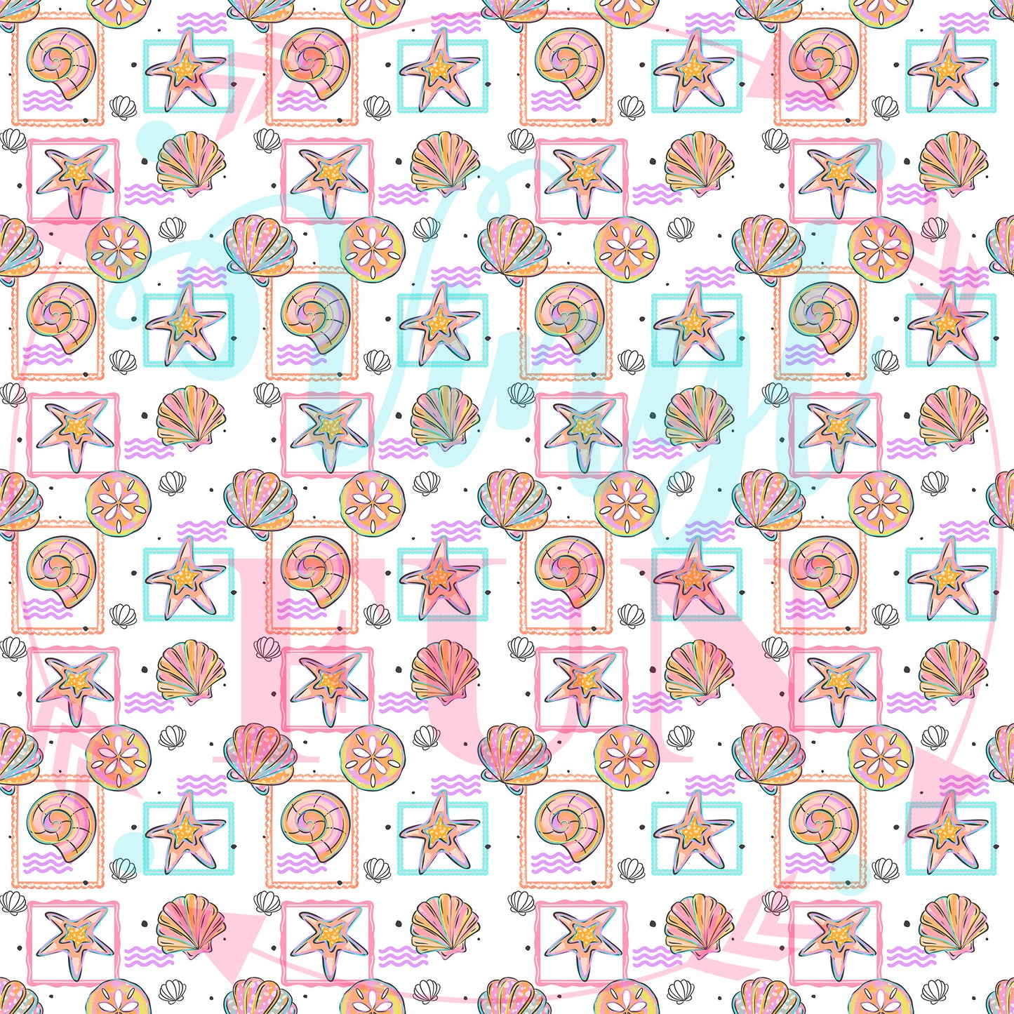 Colorful Seashells Pattern