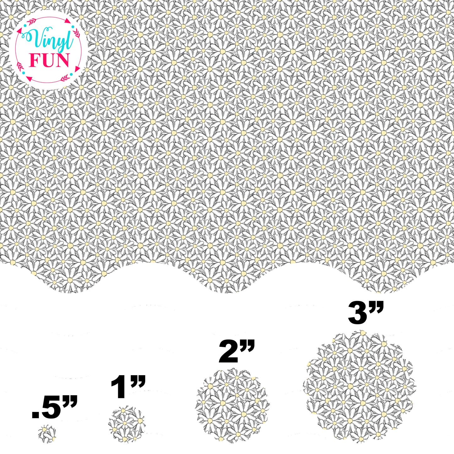 Daisy Pattern - Acrylic