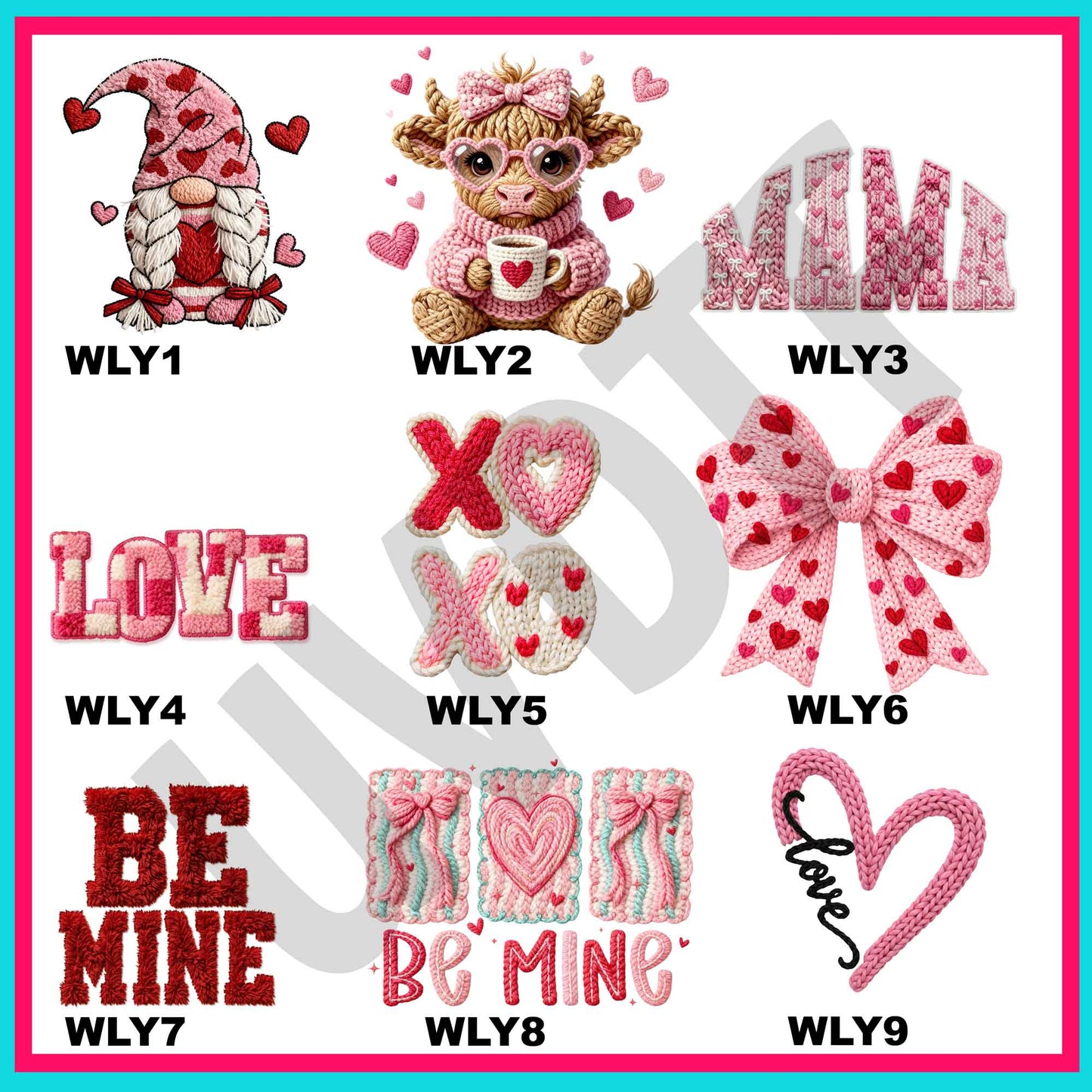 UVDTF We Love Yarn Decals