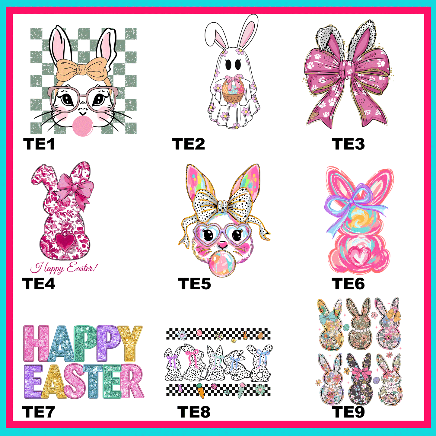 Trendy Easter Transfers -For Fabrics
