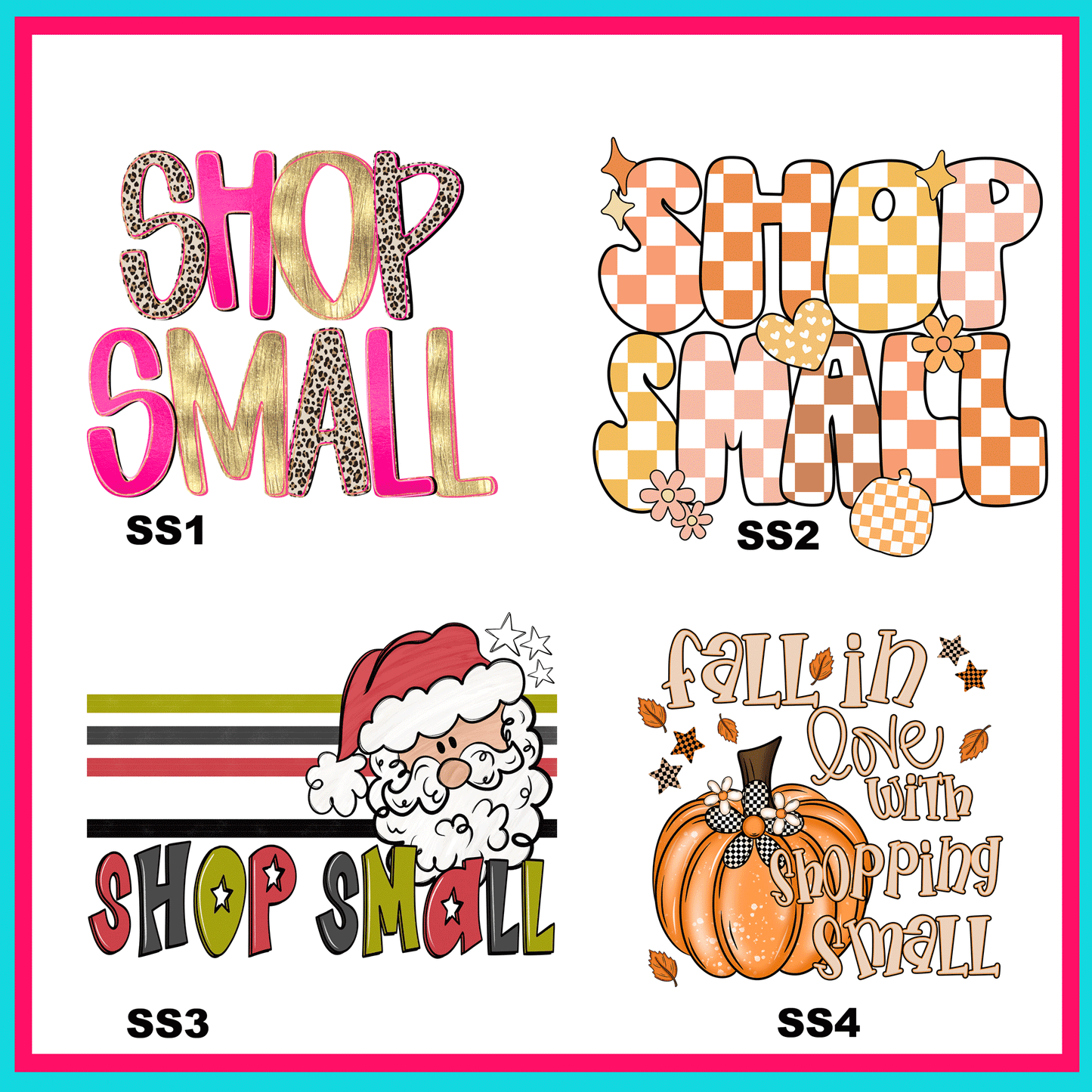 Shop Small Transfers-For Fabrics