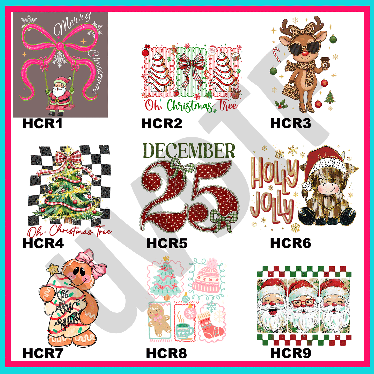 UVDTF Holiday Cheer Decals