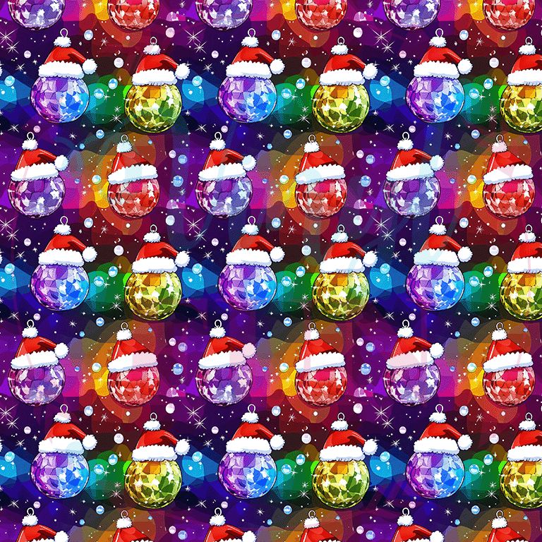 Disco Christmas Pattern