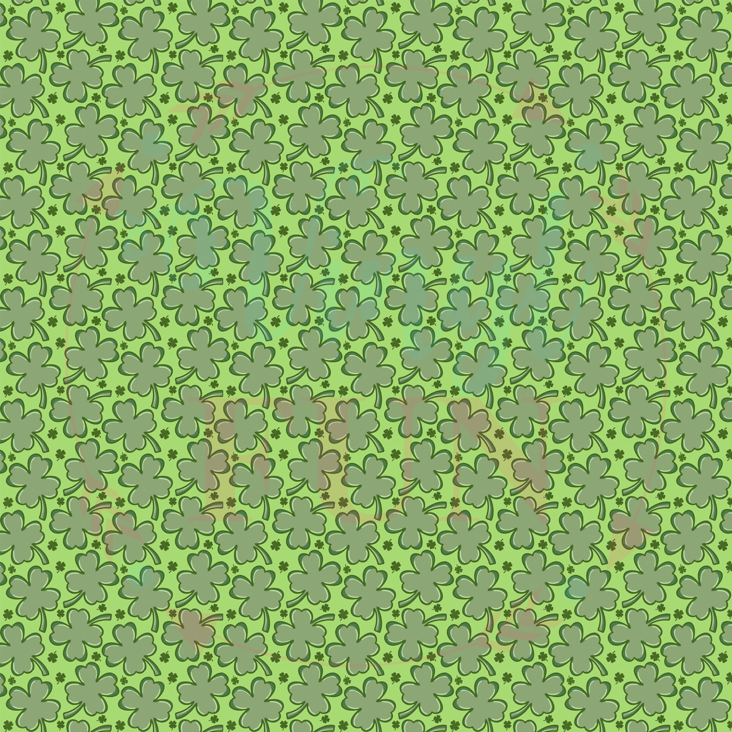 Double Green Clovers Pattern