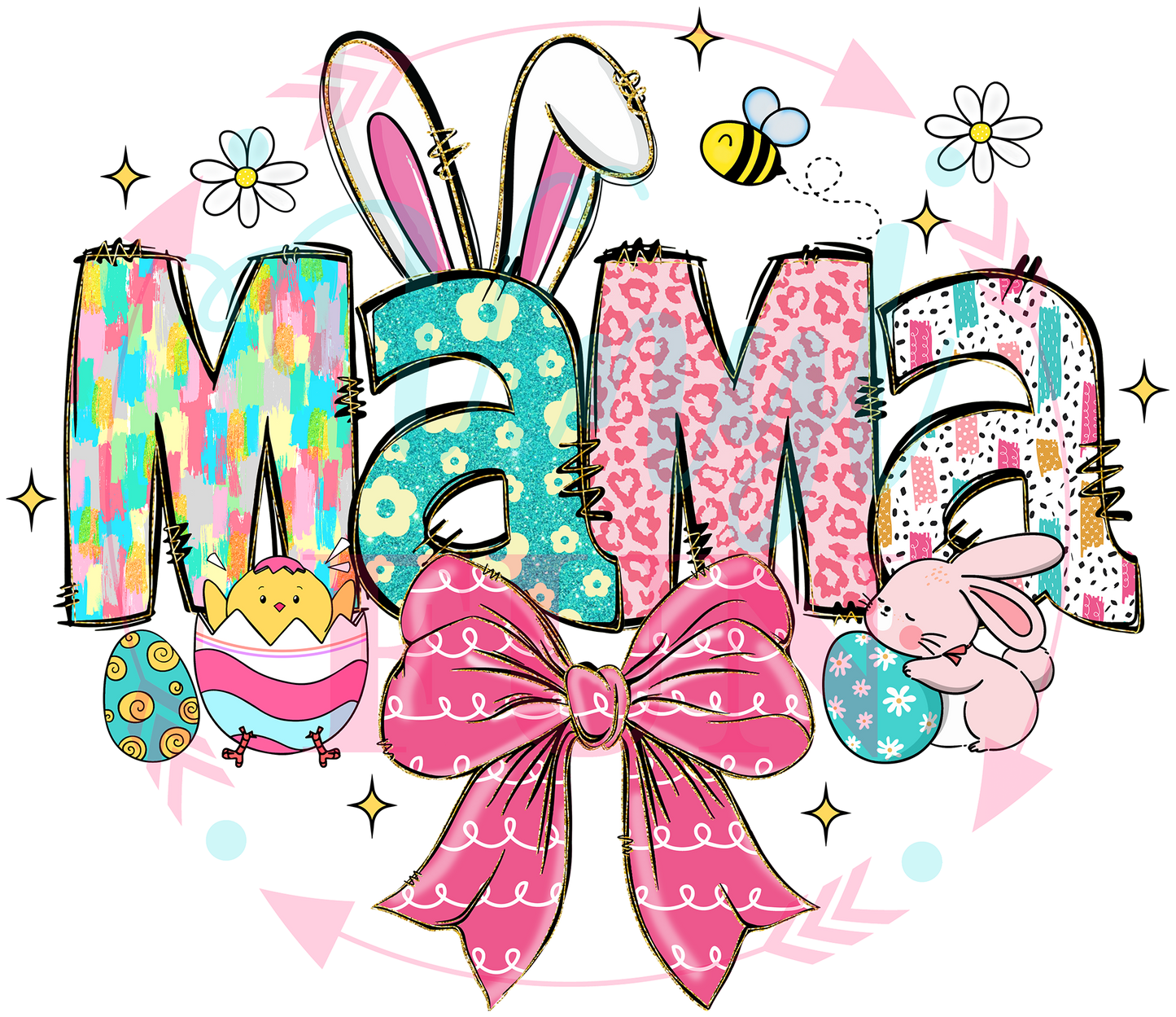 Easter Vibes Transfers - For Fabrics