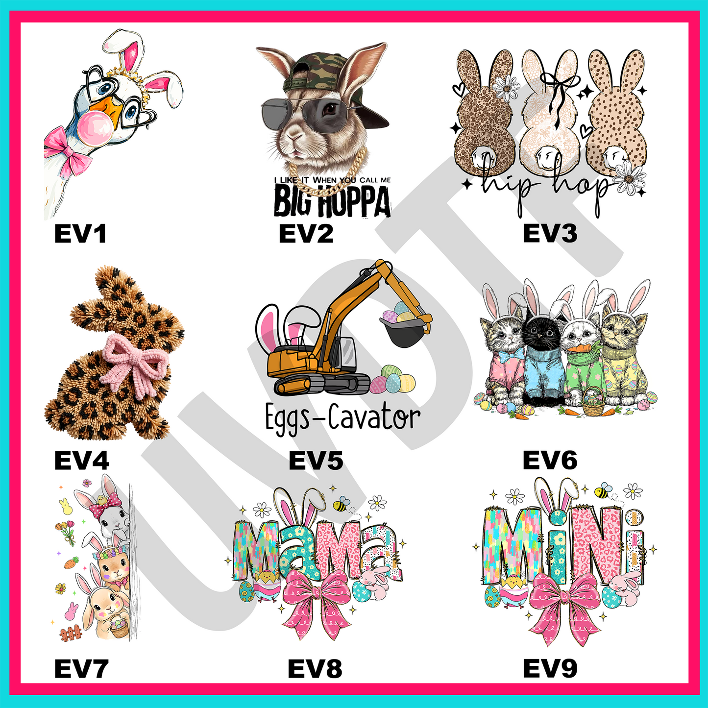 UVDTF Easter Vibes Decals