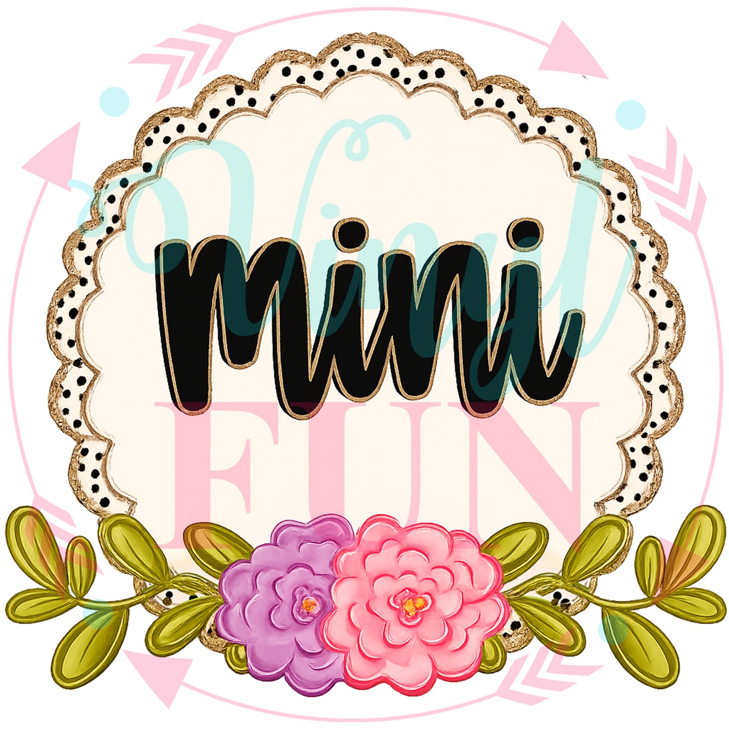 Floral Family Transfers - For Fabrics