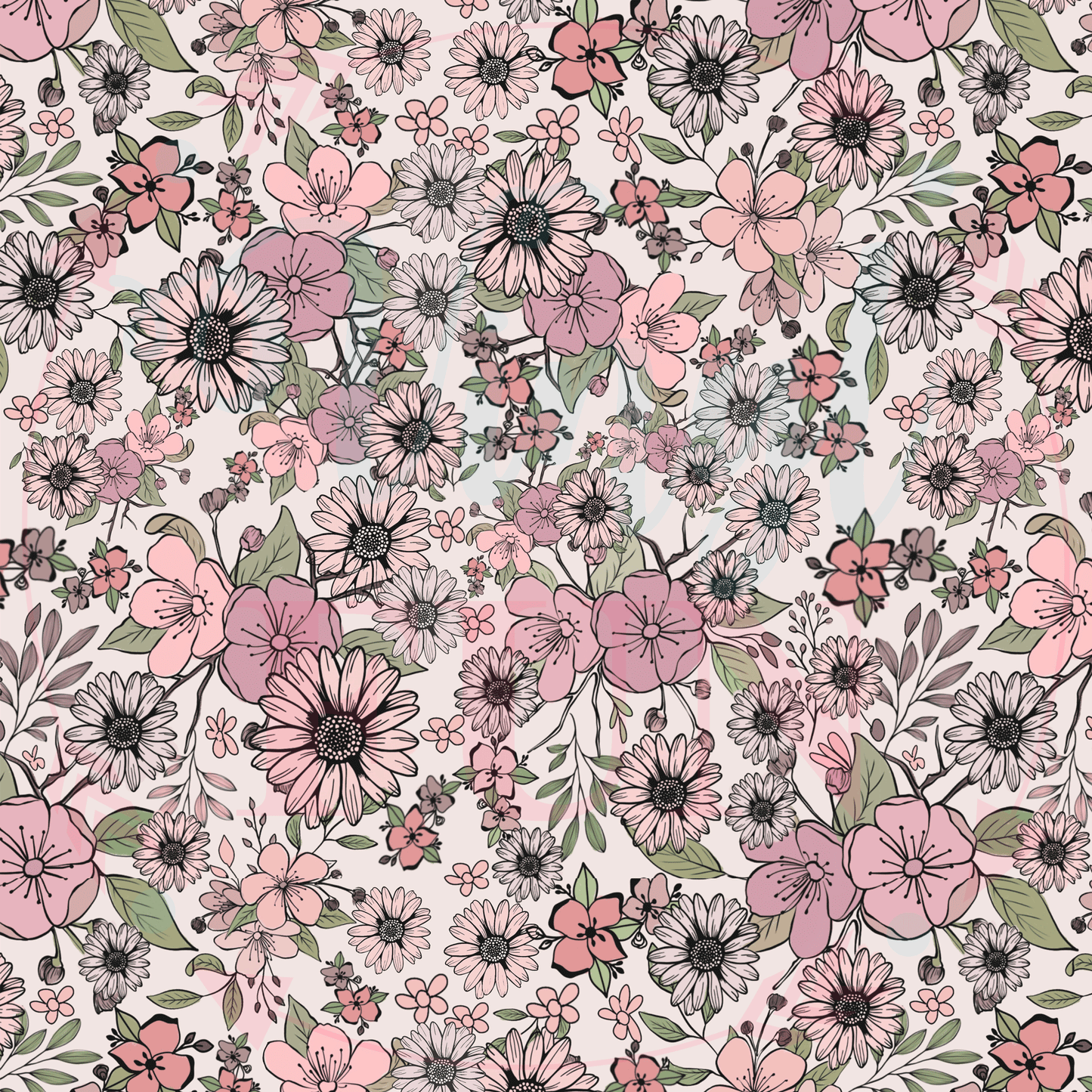 Faith Flowers Pattern-B3