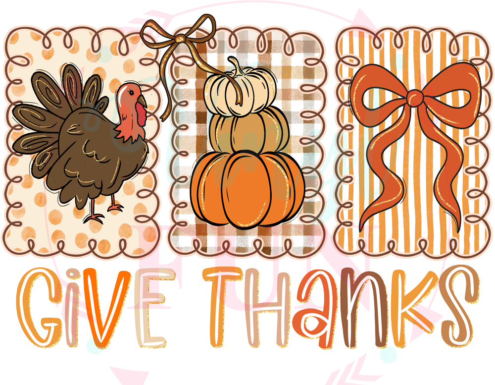 UVDTF Give Thanks Stamps Decal - Fall19