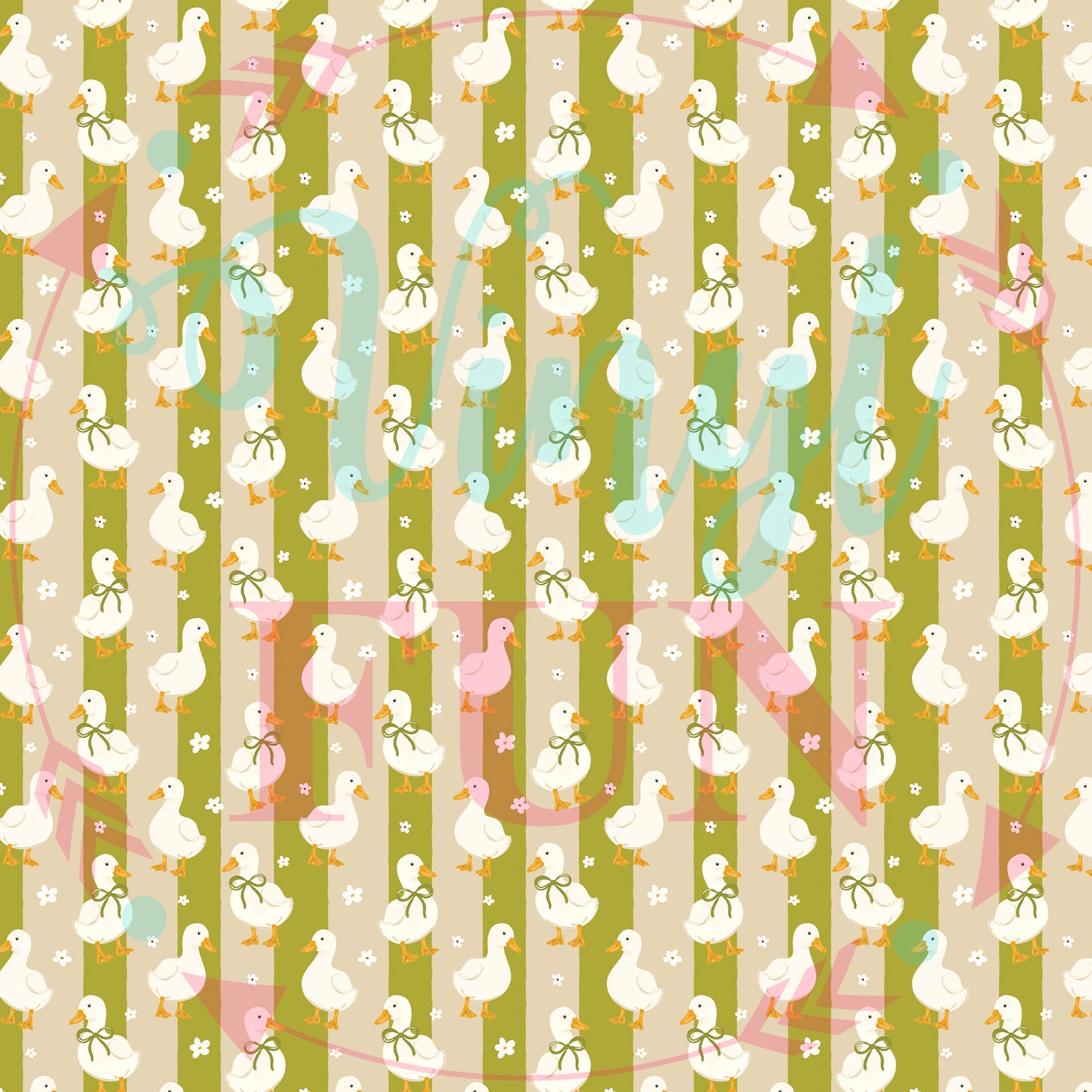Goose With Bow Pattern-D19