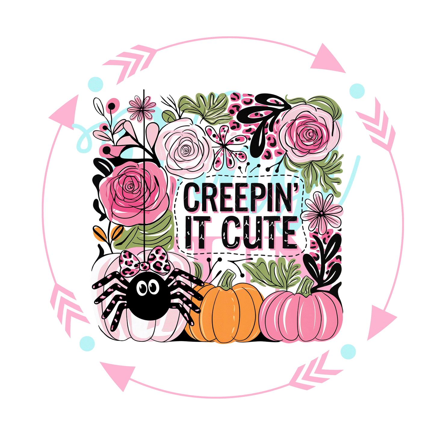 Creepin It Cute Transfer -HW12