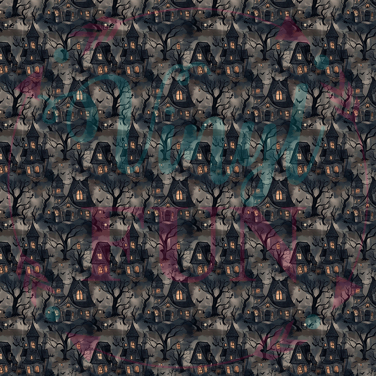Haunted Halloween Pattern