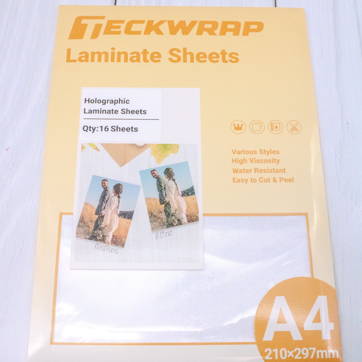 Holographic Laminate Sheet-Teckwrap