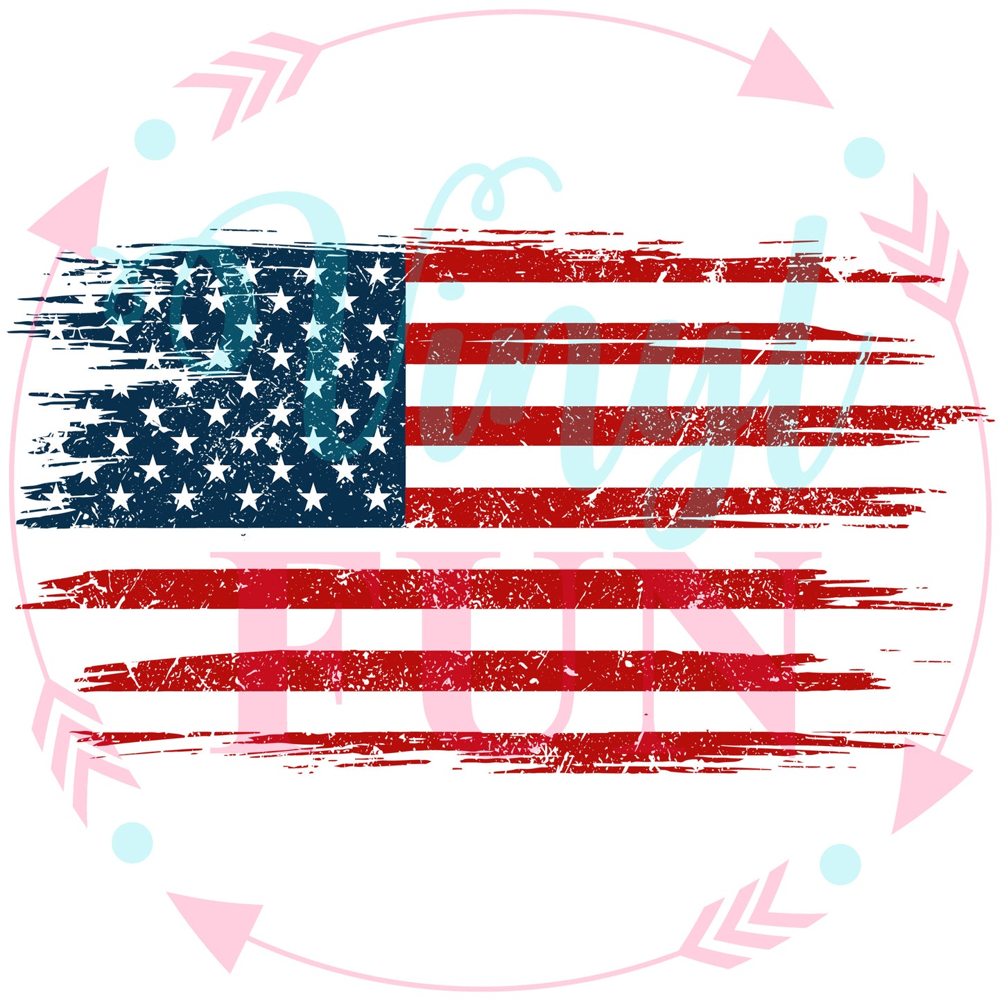 UVDTF Distressed Flag - JULY5