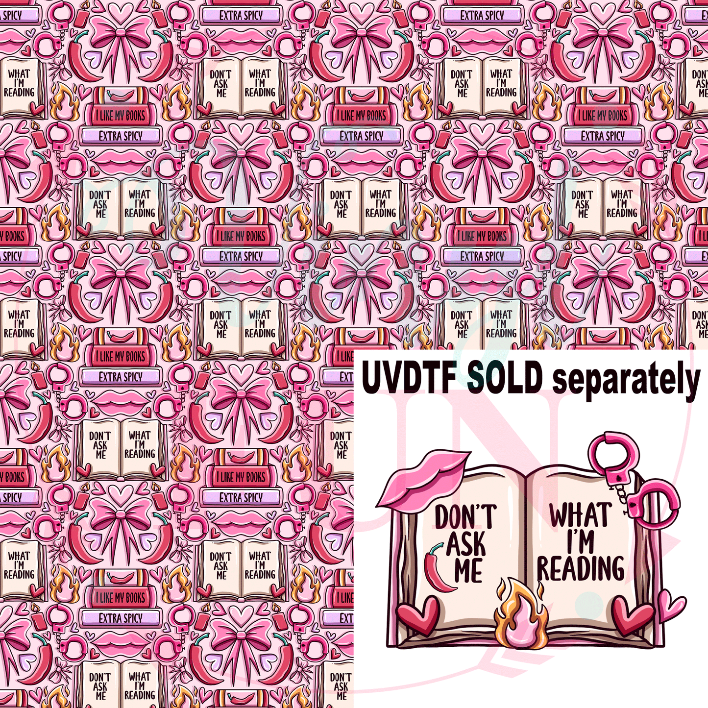 Don't Ask Me What I'm Reading Pattern-A4