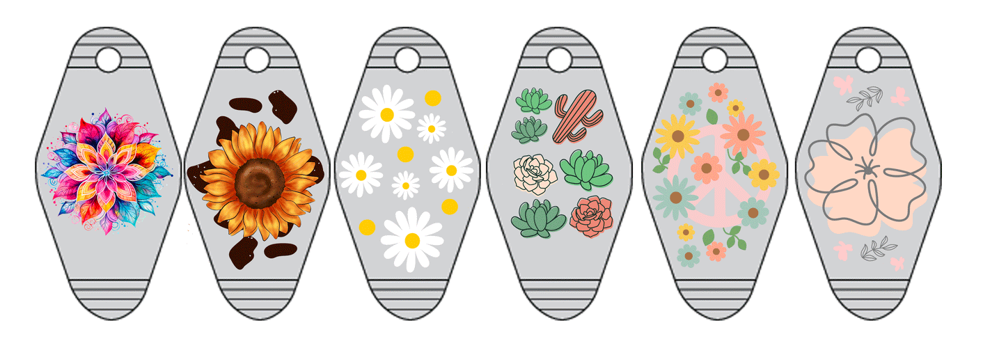 12pk Random Flowers UVDTF-MC1