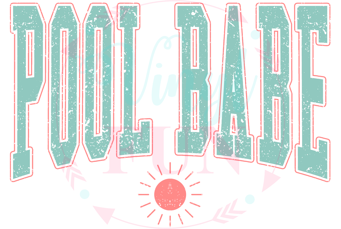 UVDTF Pool Babe Decal-124