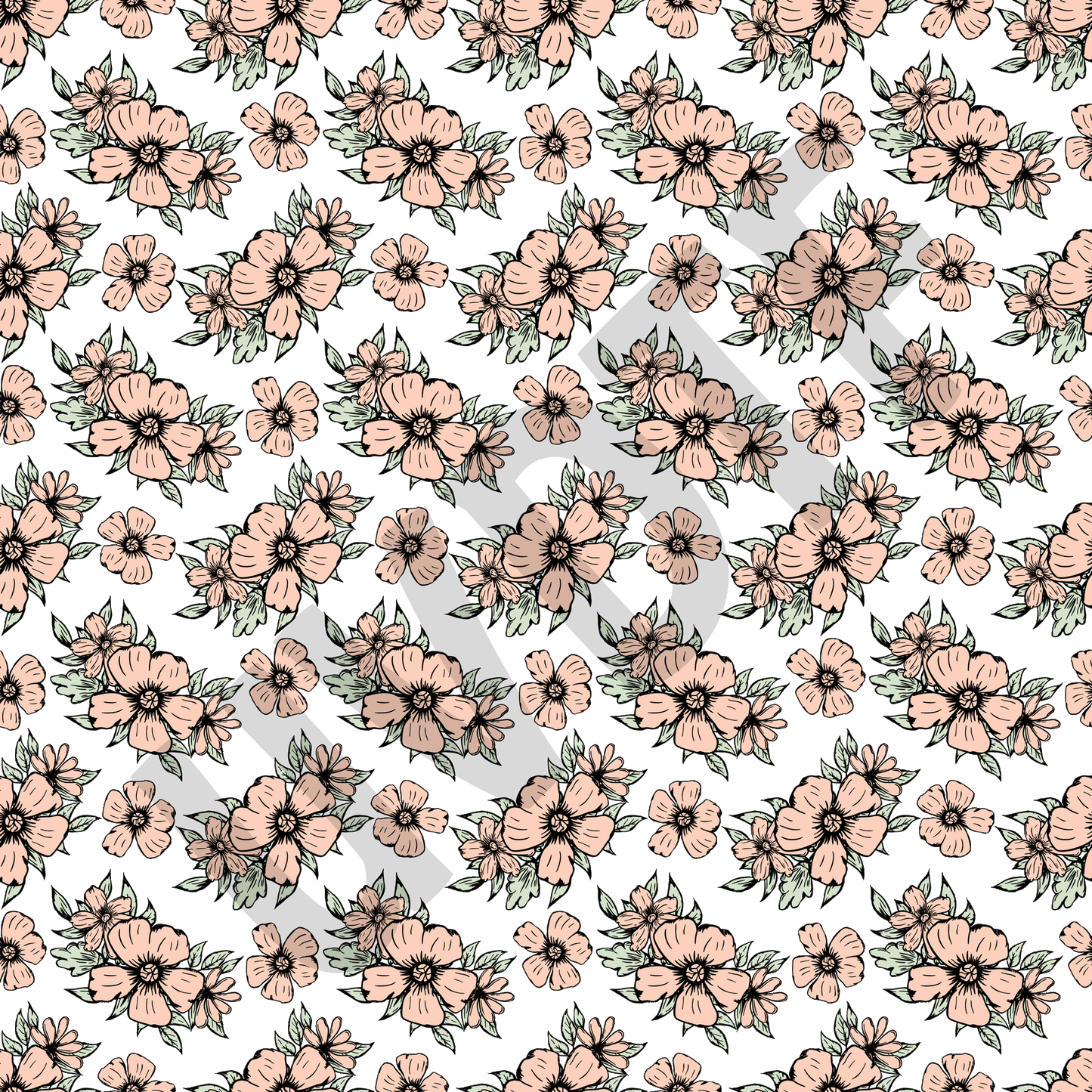 UVDTF Peach Flowers Elements-X9