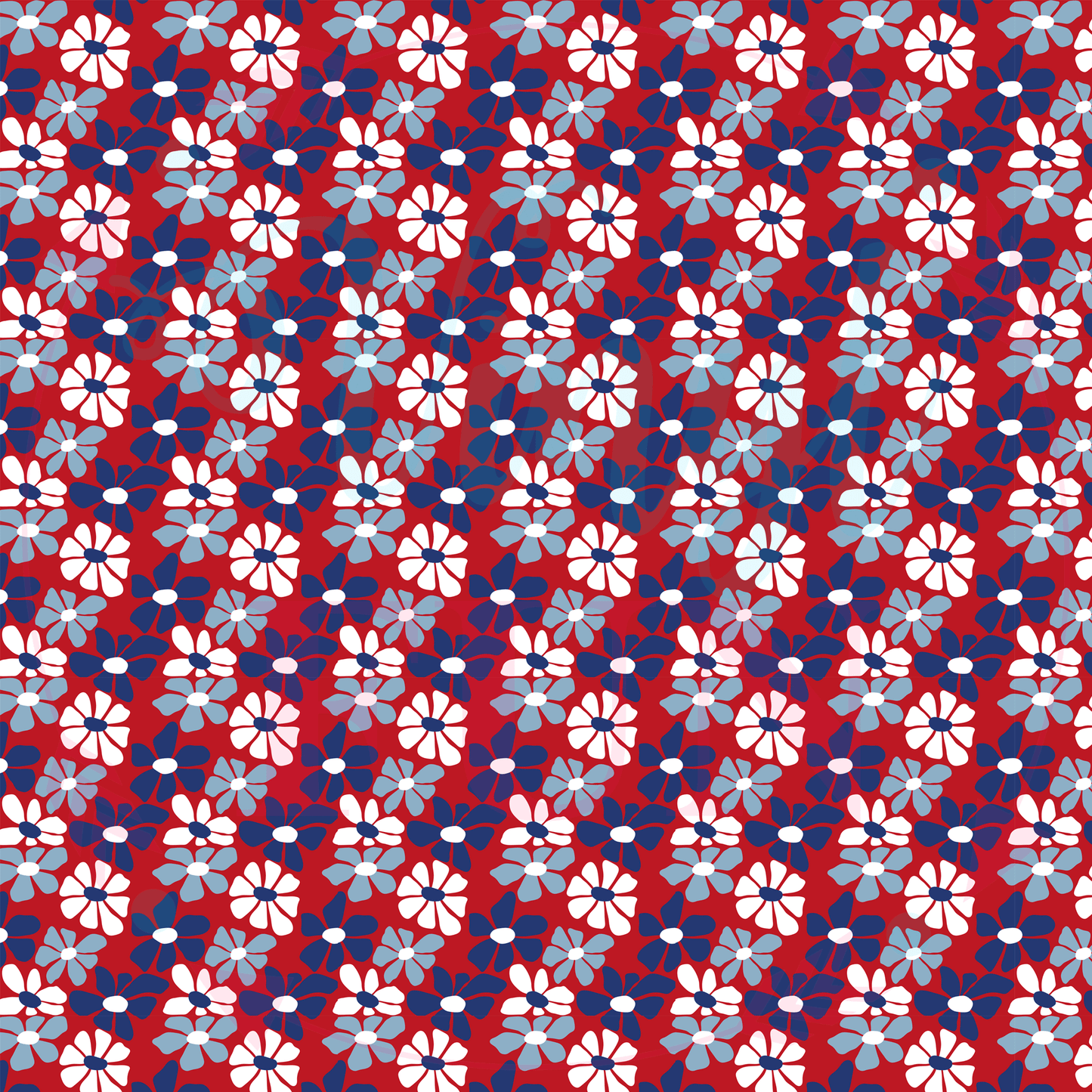 Patriotic Flowers Pattern-C14