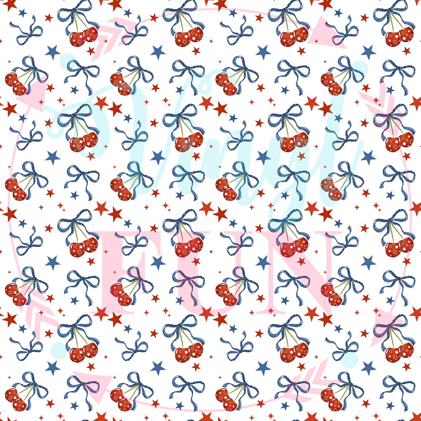 Patriotic Cherry Time Pattern