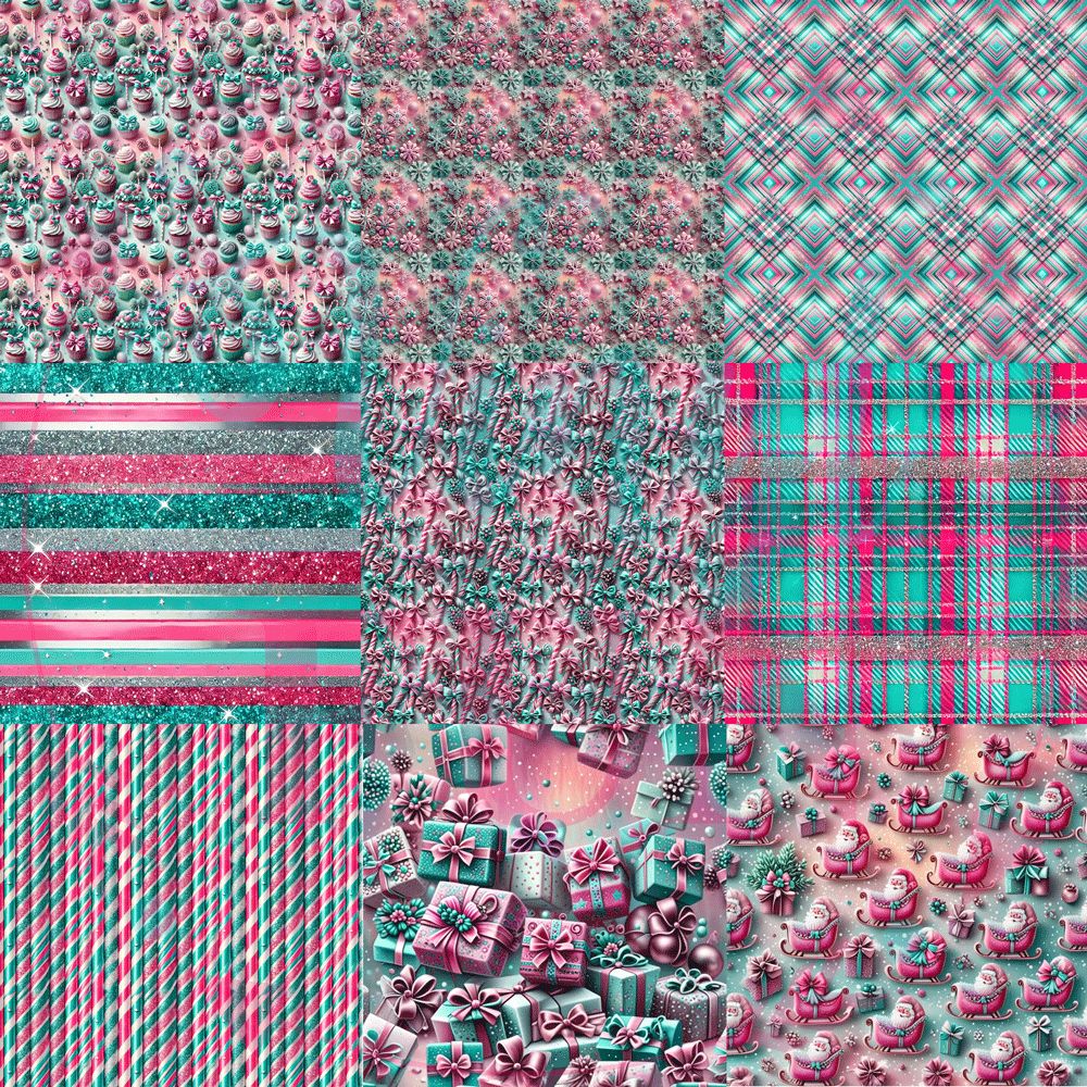 Pattern Sampler Candy Christmas