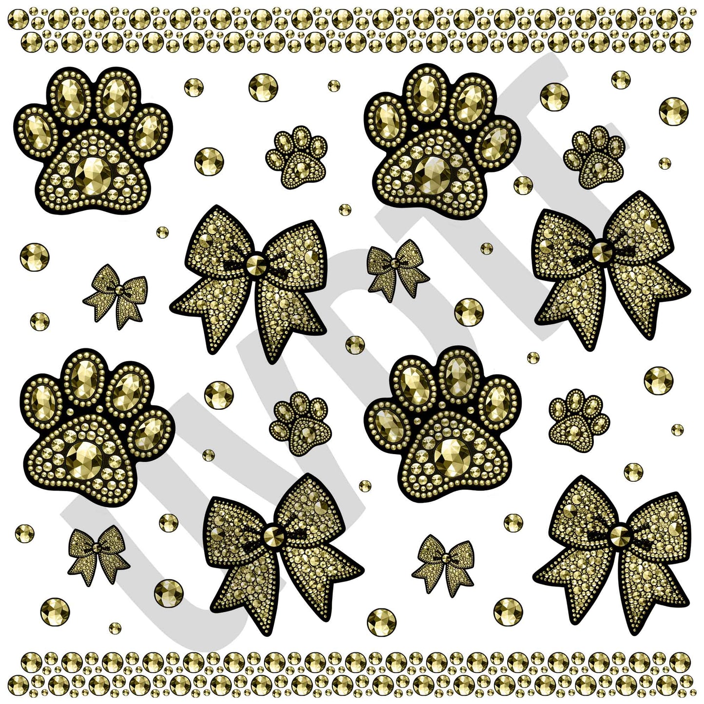 UVDTF Paws & Bows Elements-You Pick Color-Y12