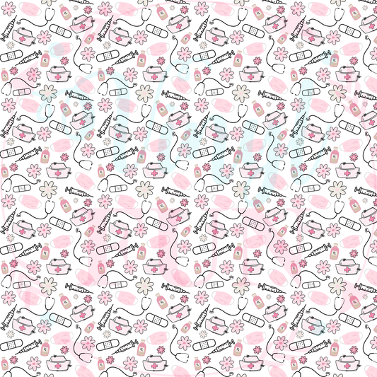 Pink Nurse Pattern-F4