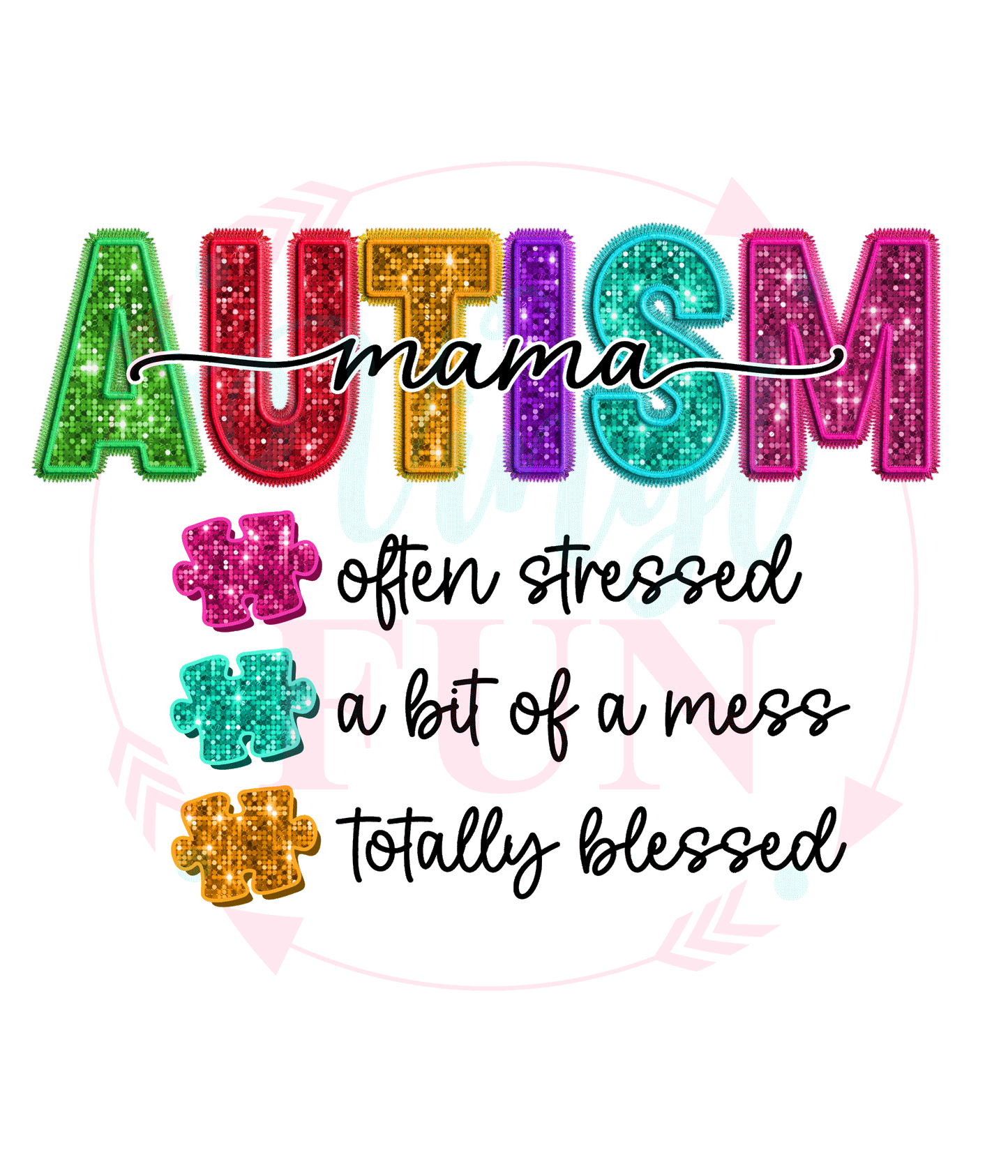 UVDTF Autism Mama Decal-98