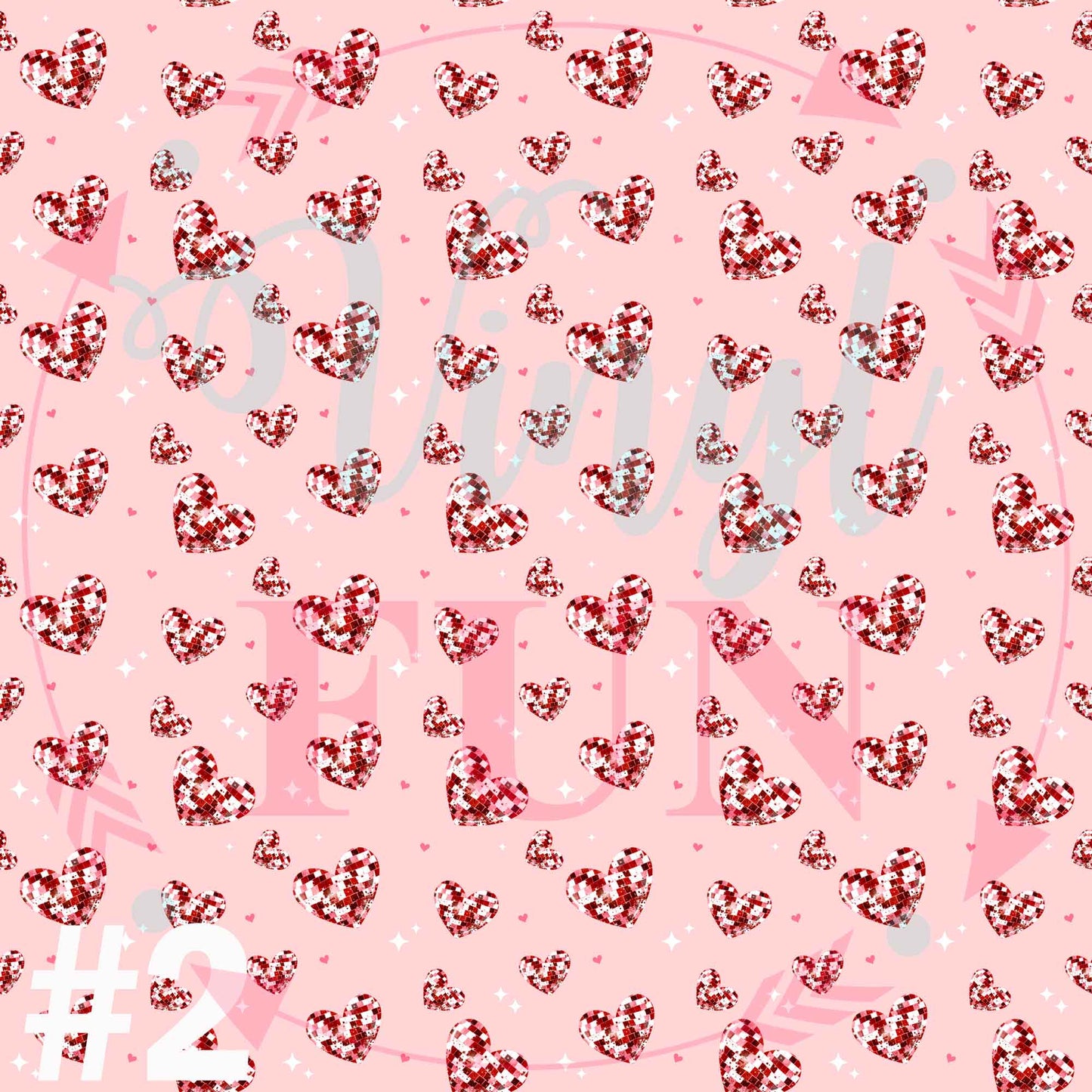 Disco Hearts Pattern Collection