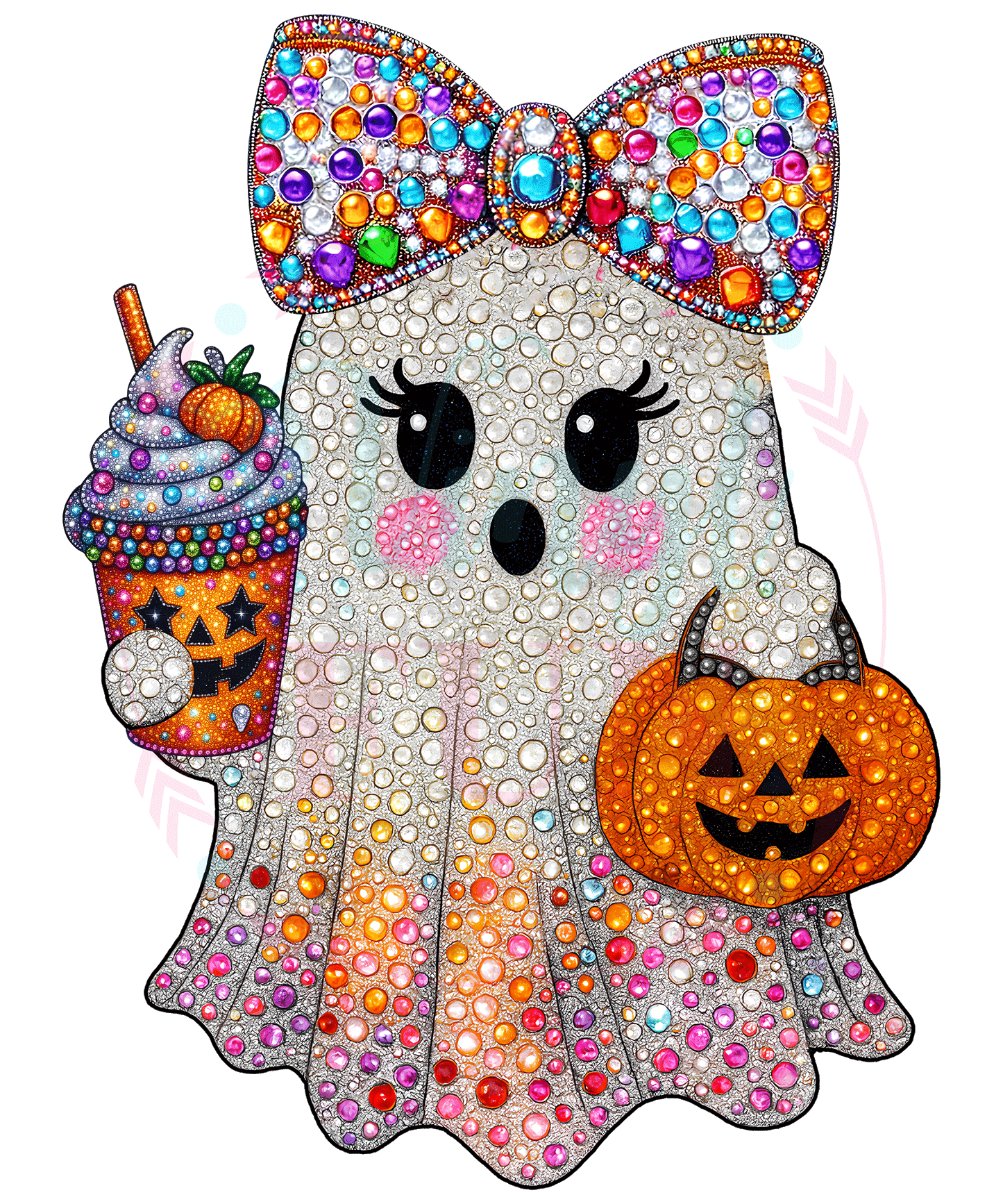 Rhinestone Ghost Transfer -HW18
