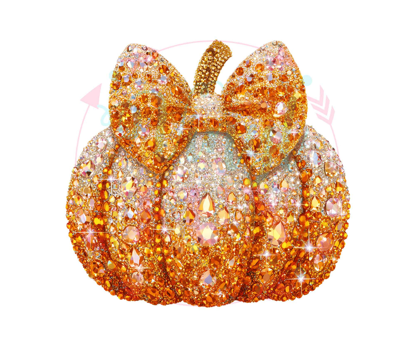 Rhinestone Pumpkin Transfer -FALL15